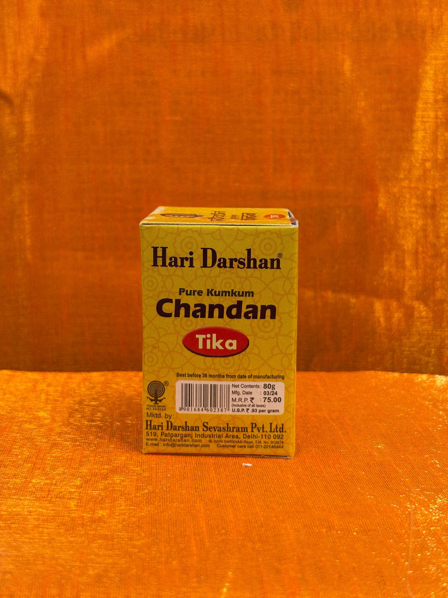 Chandan Tika – Hari Darshan 40g | Traditional Sandalwood Tilak Paste for Daily Pooja & Festivals