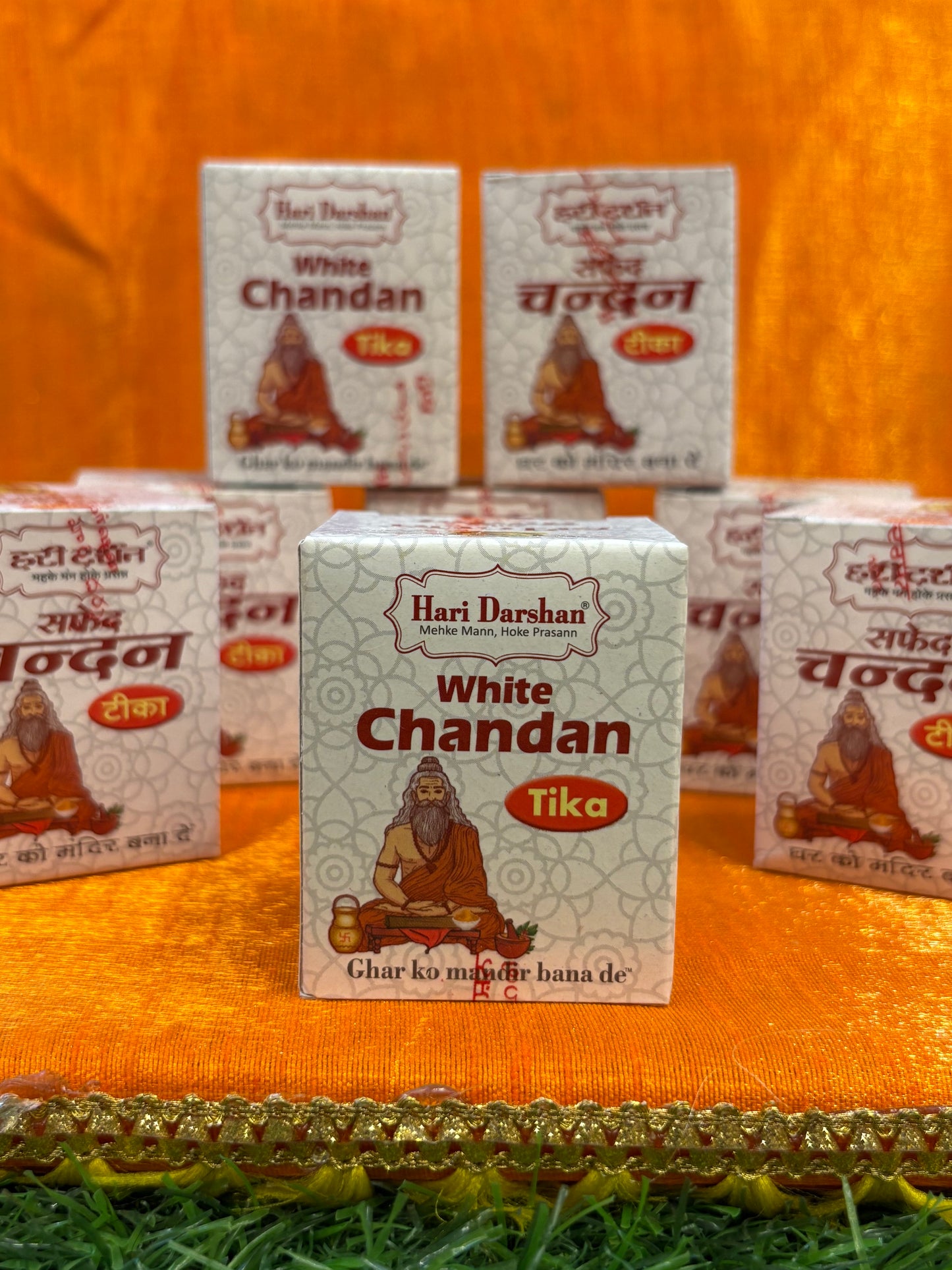 White Chandan Tika β Hari Darshan 40g | Pure Sandalwood Tilak Paste for Pooja & Daily Devotion