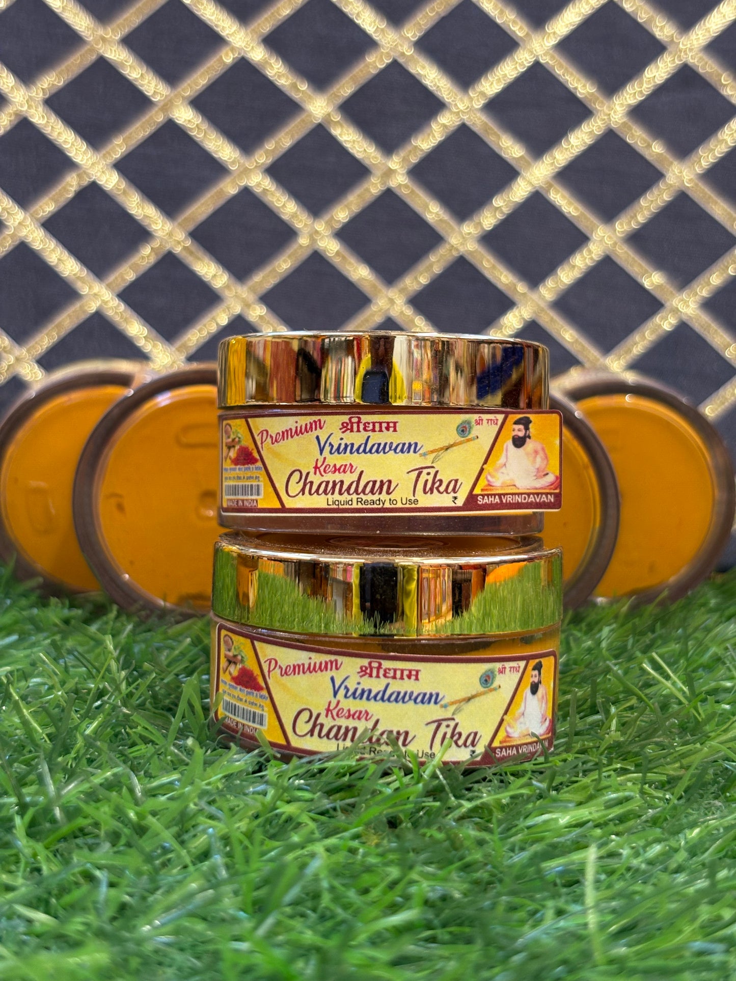 Kesar Chandan Tika – Shree Dhaam 100g | Premium Tilak Paste with Kesar & Sandalwood Fragrance