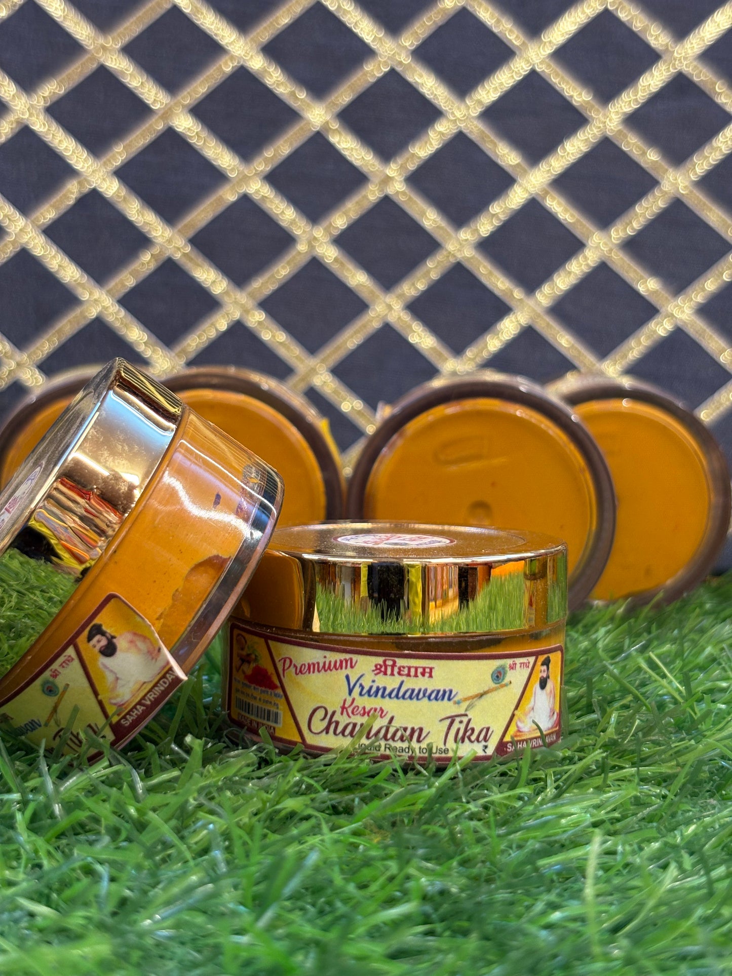 Kesar Chandan Tika – Shree Dhaam 100g | Premium Tilak Paste with Kesar & Sandalwood Fragrance