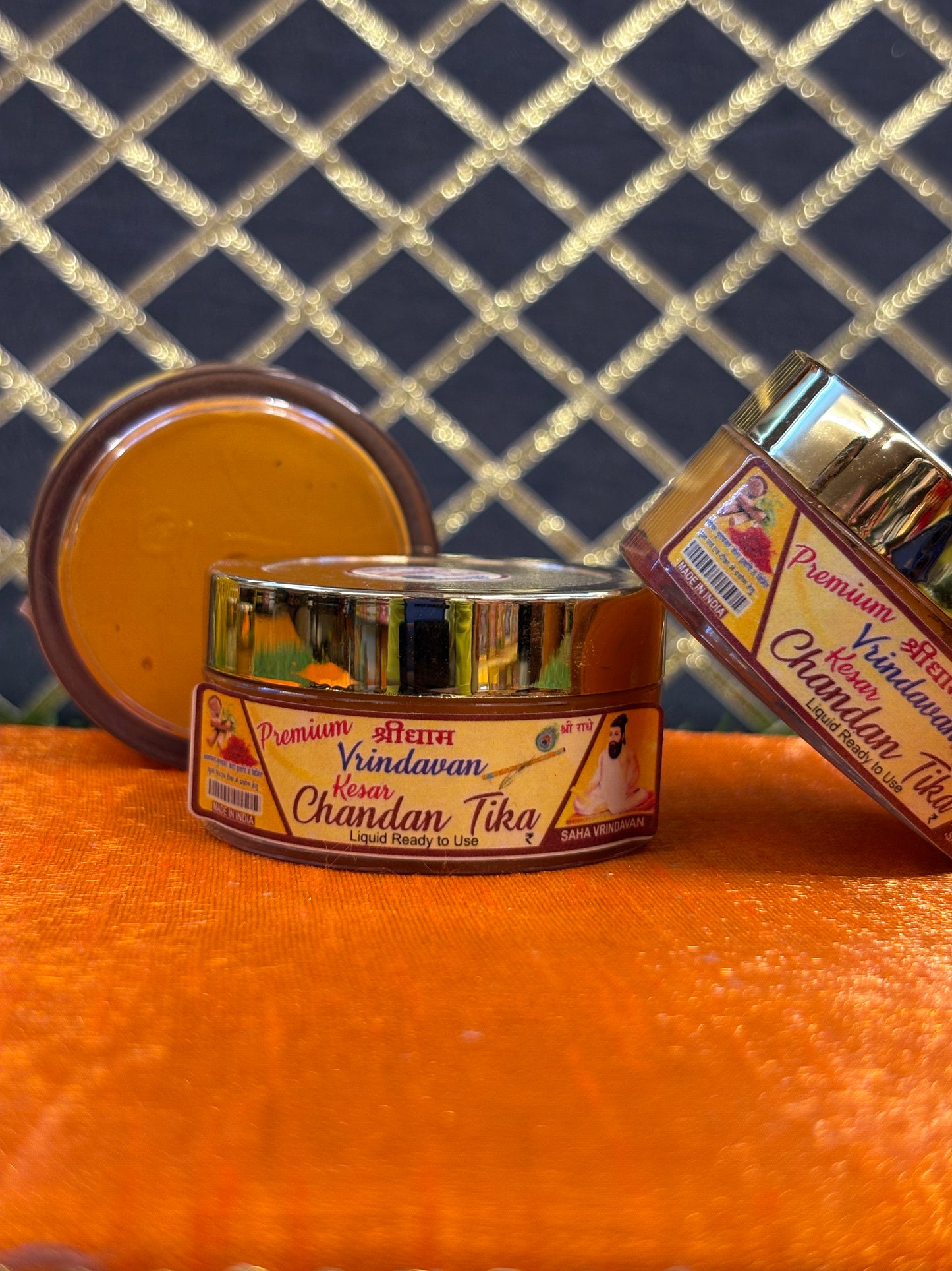 Kesar Chandan Tika – Shree Dhaam 100g | Premium Tilak Paste with Kesar & Sandalwood Fragrance