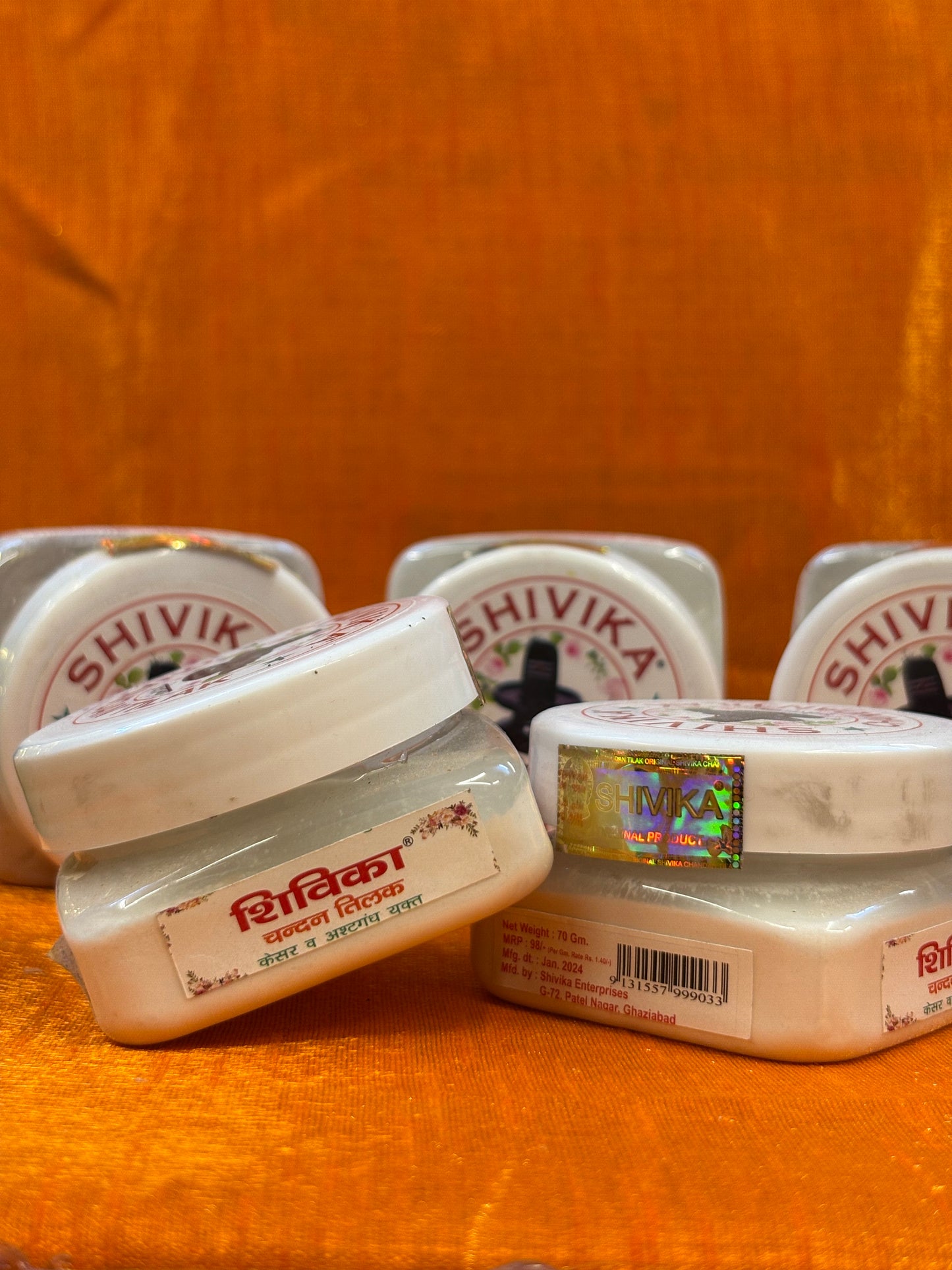 Ashtragandha White Chandan Tika – Shivika 70g | Premium Tilak Paste with Temple-Style Aroma