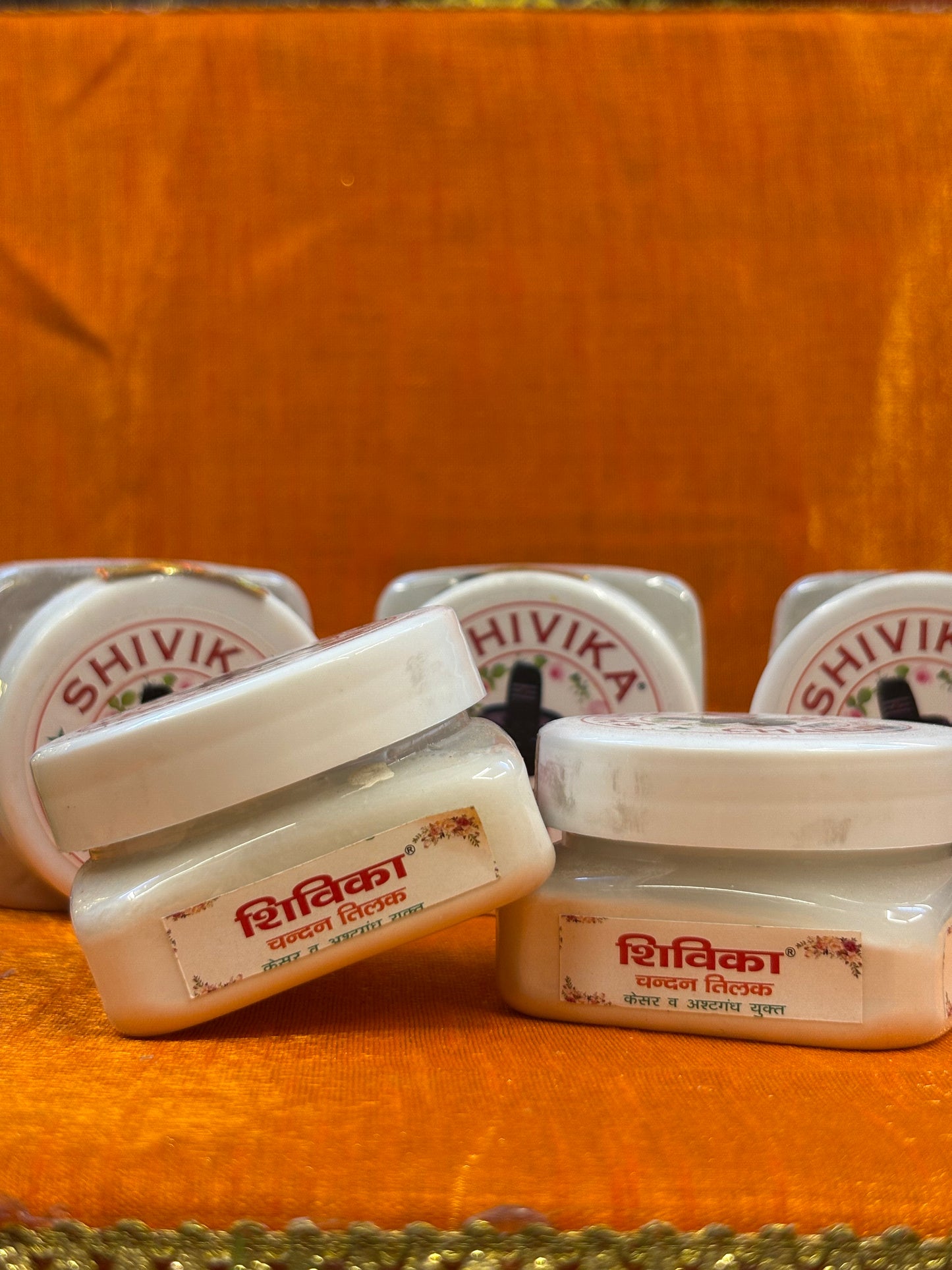 Ashtragandha White Chandan Tika – Shivika 70g | Premium Tilak Paste with Temple-Style Aroma