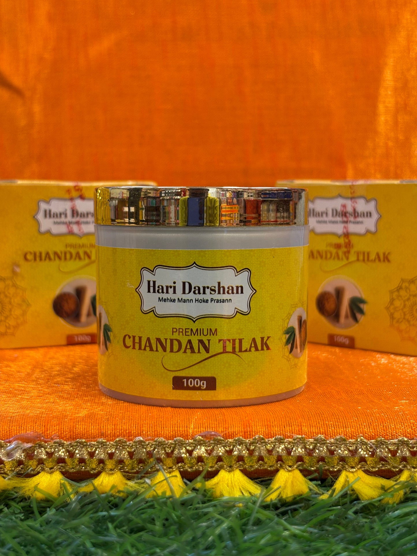 Premium Chandan Tika – Hari Darshan 100g | Luxurious Sandalwood Tilak Paste for Daily & Festive Rituals