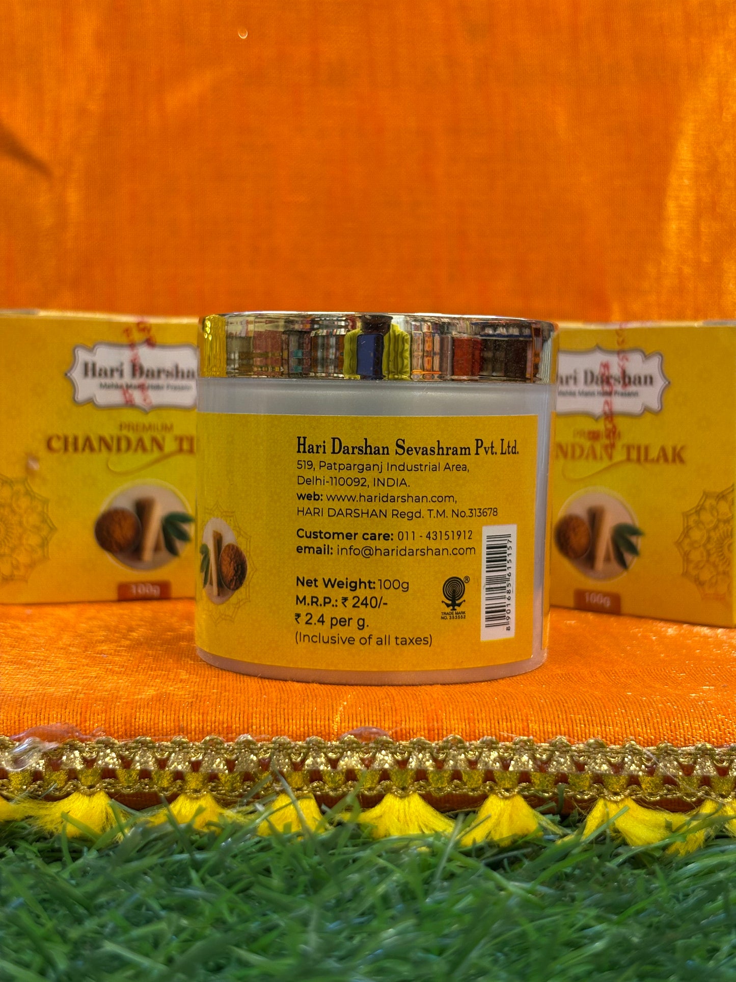 Premium Chandan Tika – Hari Darshan 100g | Luxurious Sandalwood Tilak Paste for Daily & Festive Rituals