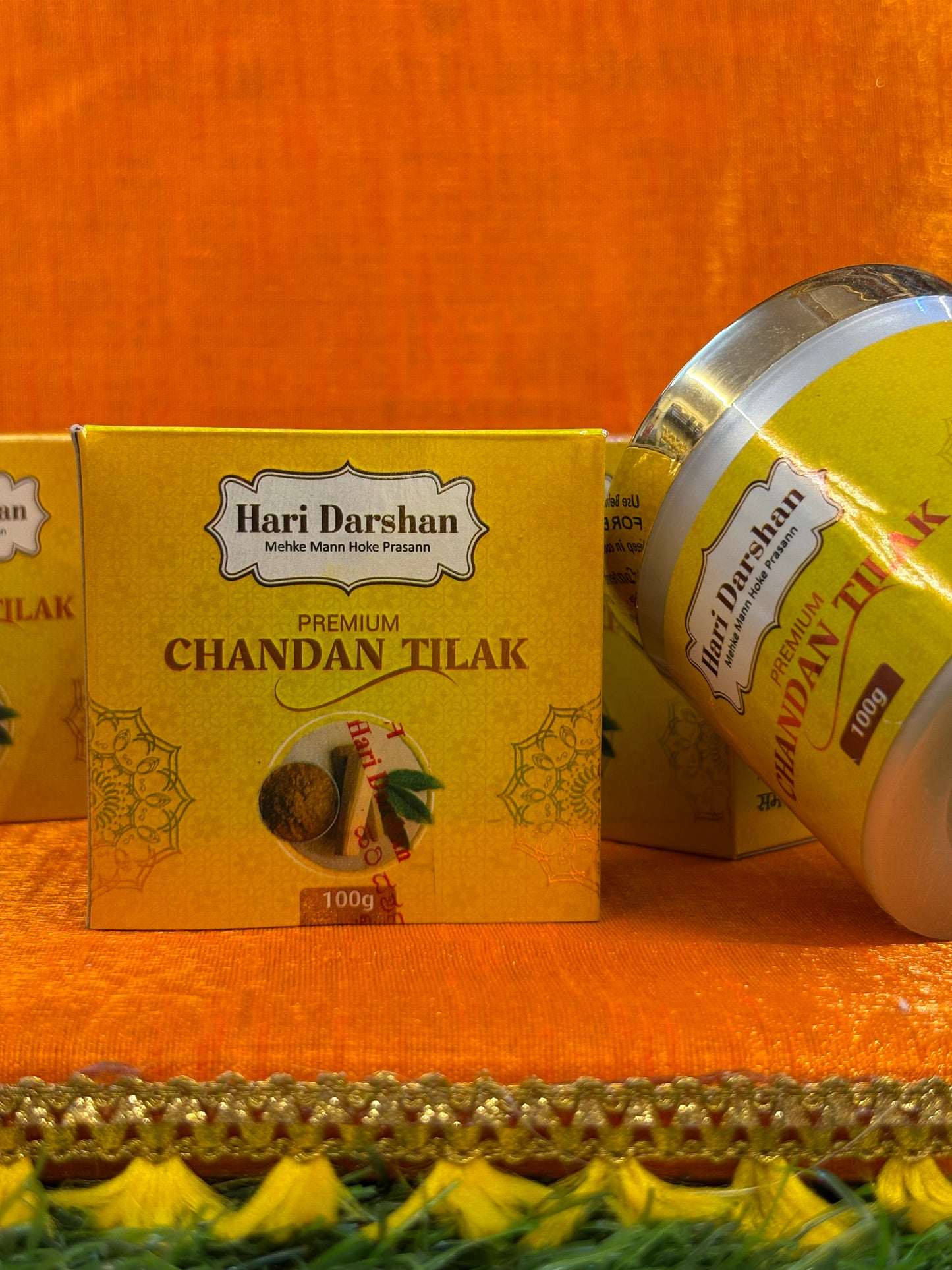 Premium Chandan Tika – Hari Darshan 100g | Luxurious Sandalwood Tilak Paste for Daily & Festive Rituals