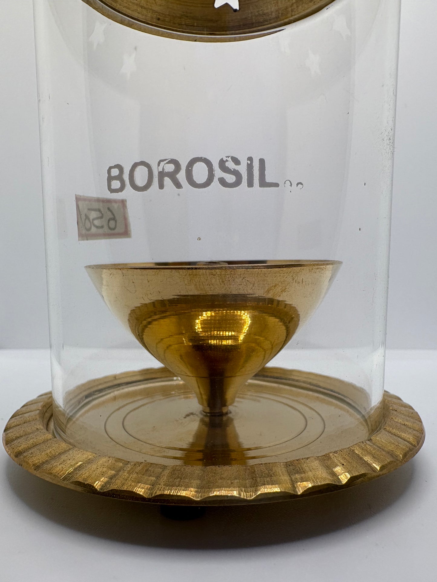 Borosil Akhand Jot Diya - Large Brass (Petal)