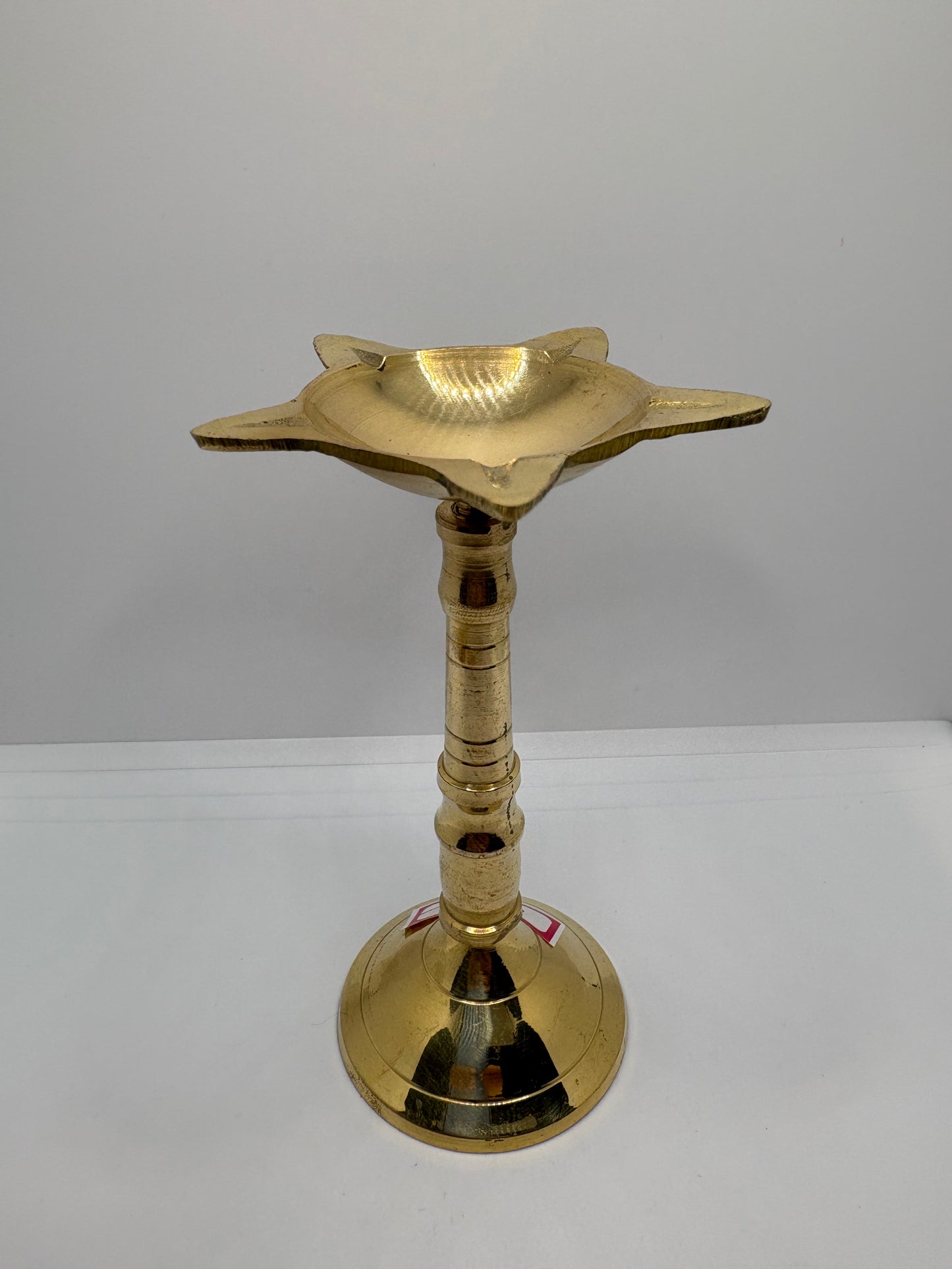 Brass (Petal) Diya Stand | Traditional Brass Stand for Pooja Diyas & Spiritual Decor