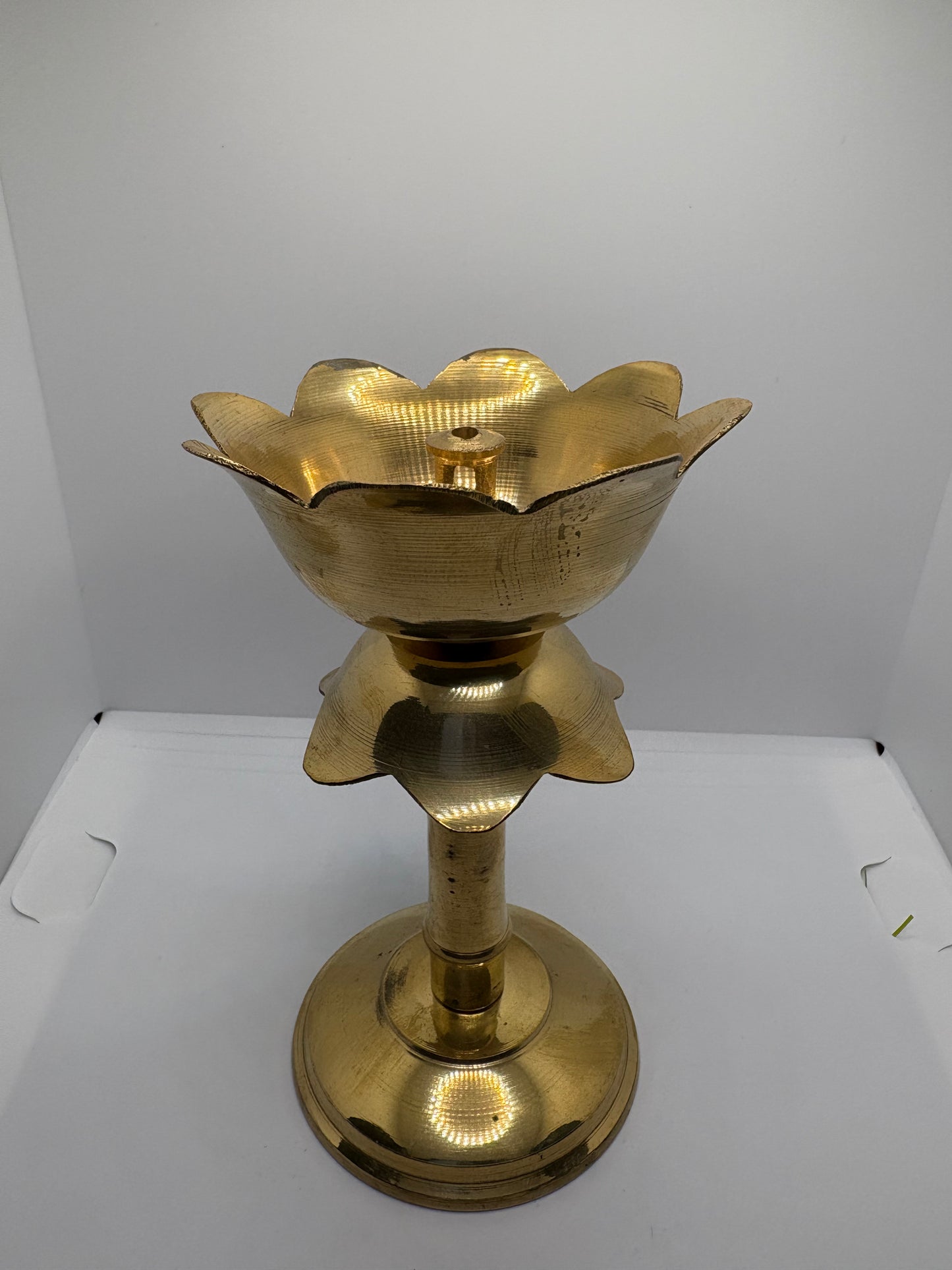 Brass (Petal) Flower Diya - Medium