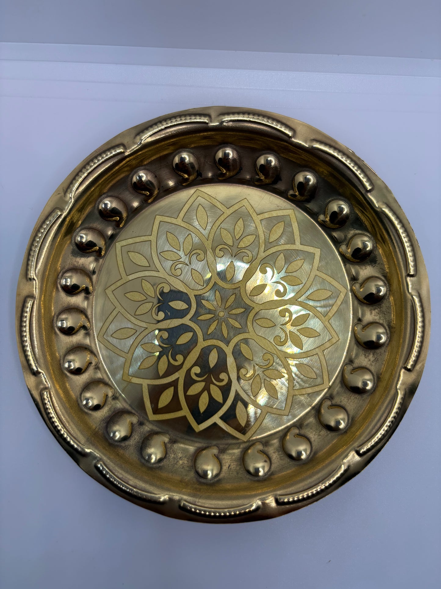 Brass (Petal) Bhog Plate - Medium