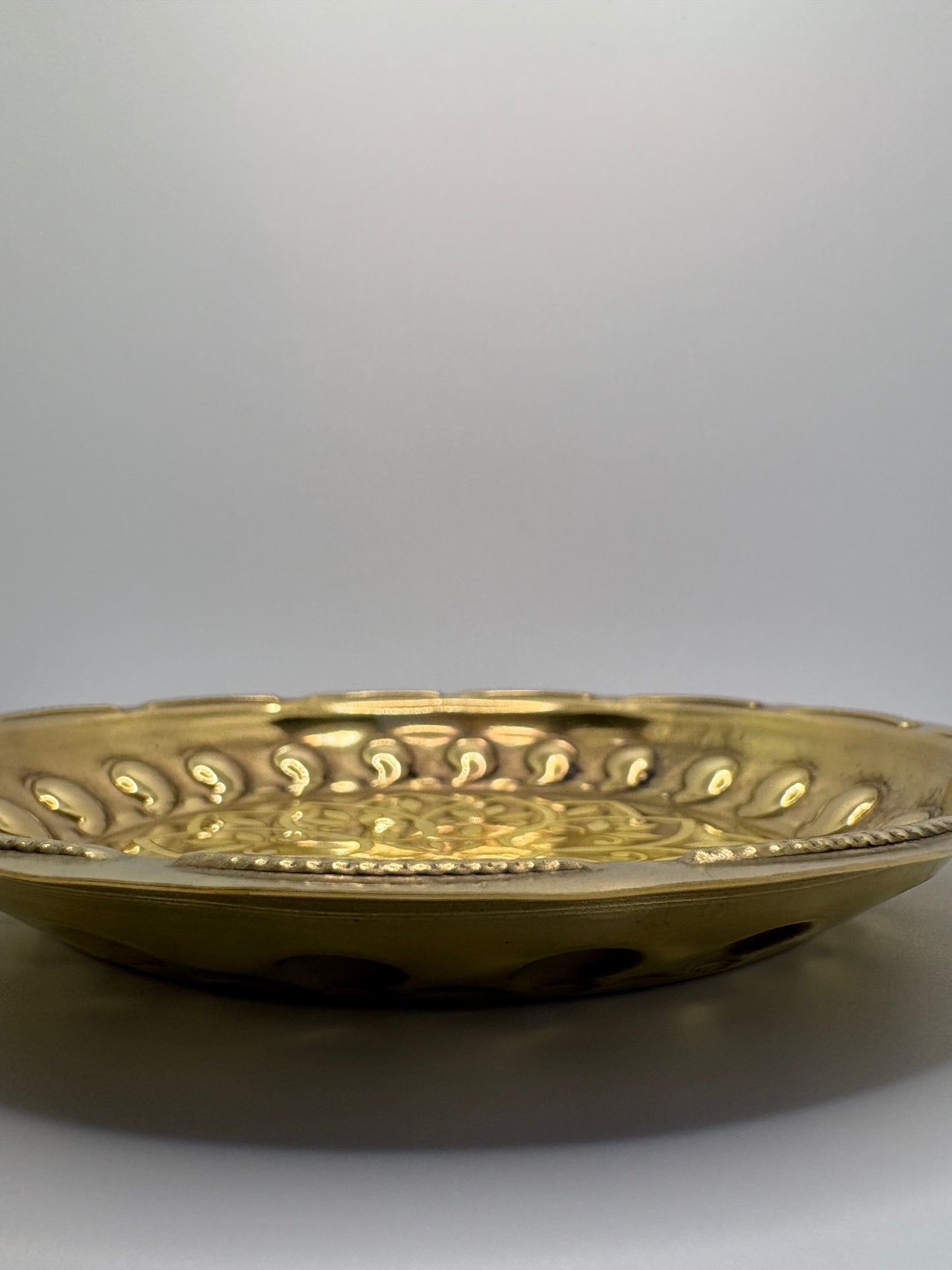 Brass (Petal) Bhog Plate - Medium
