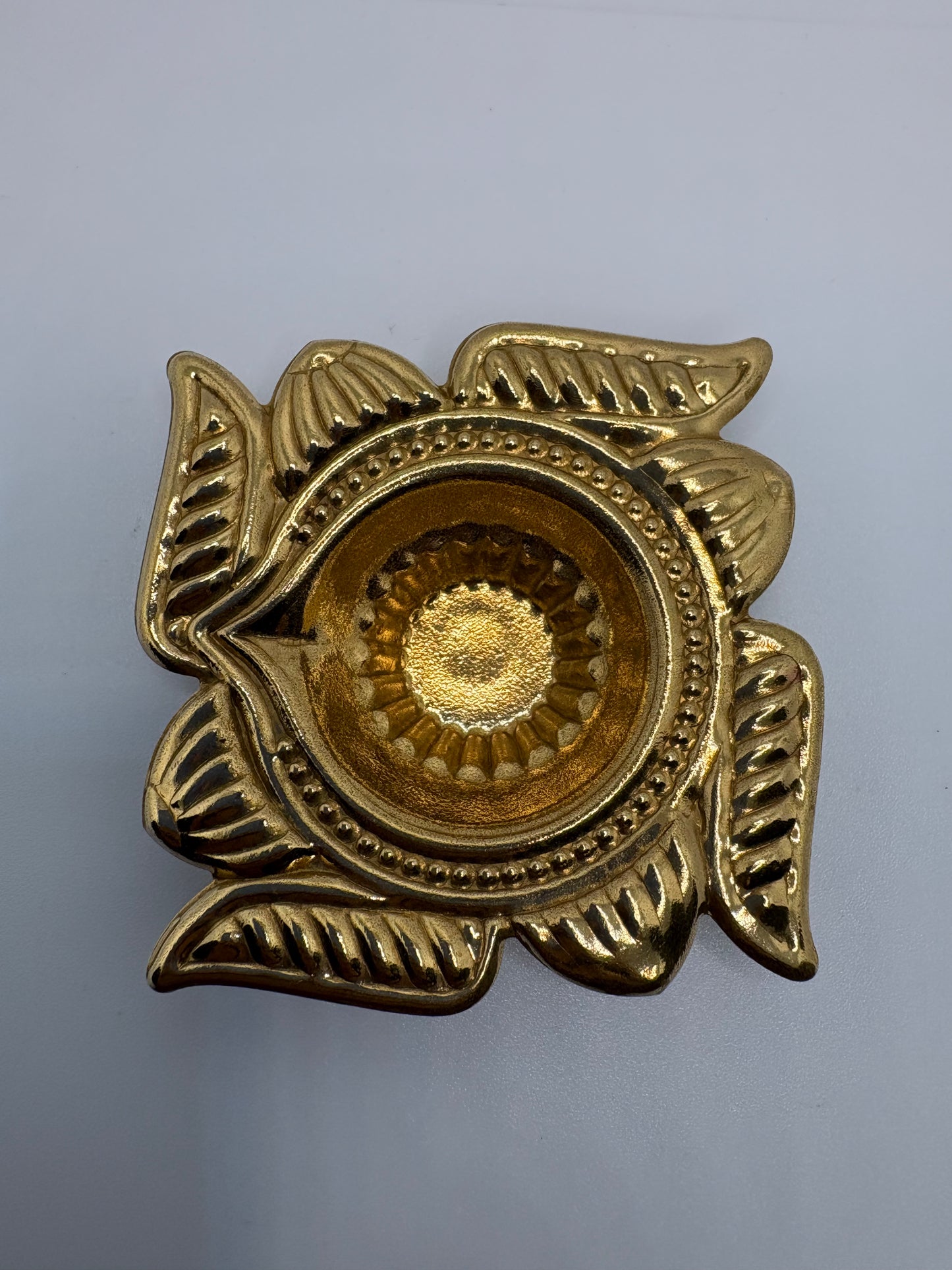 Brass (Petal) Swastik Diya - Small