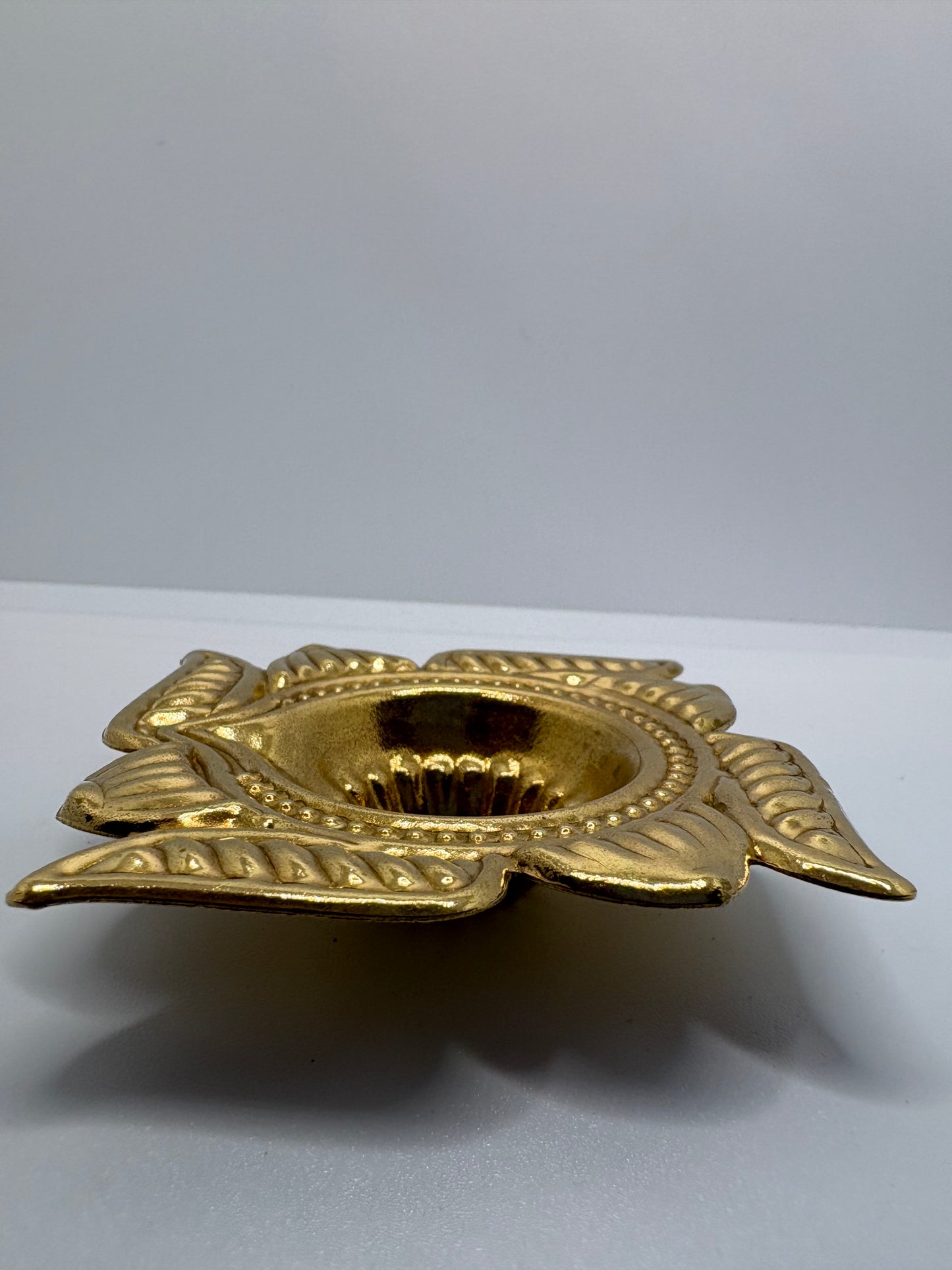 Brass (Petal) Swastik Diya - Small