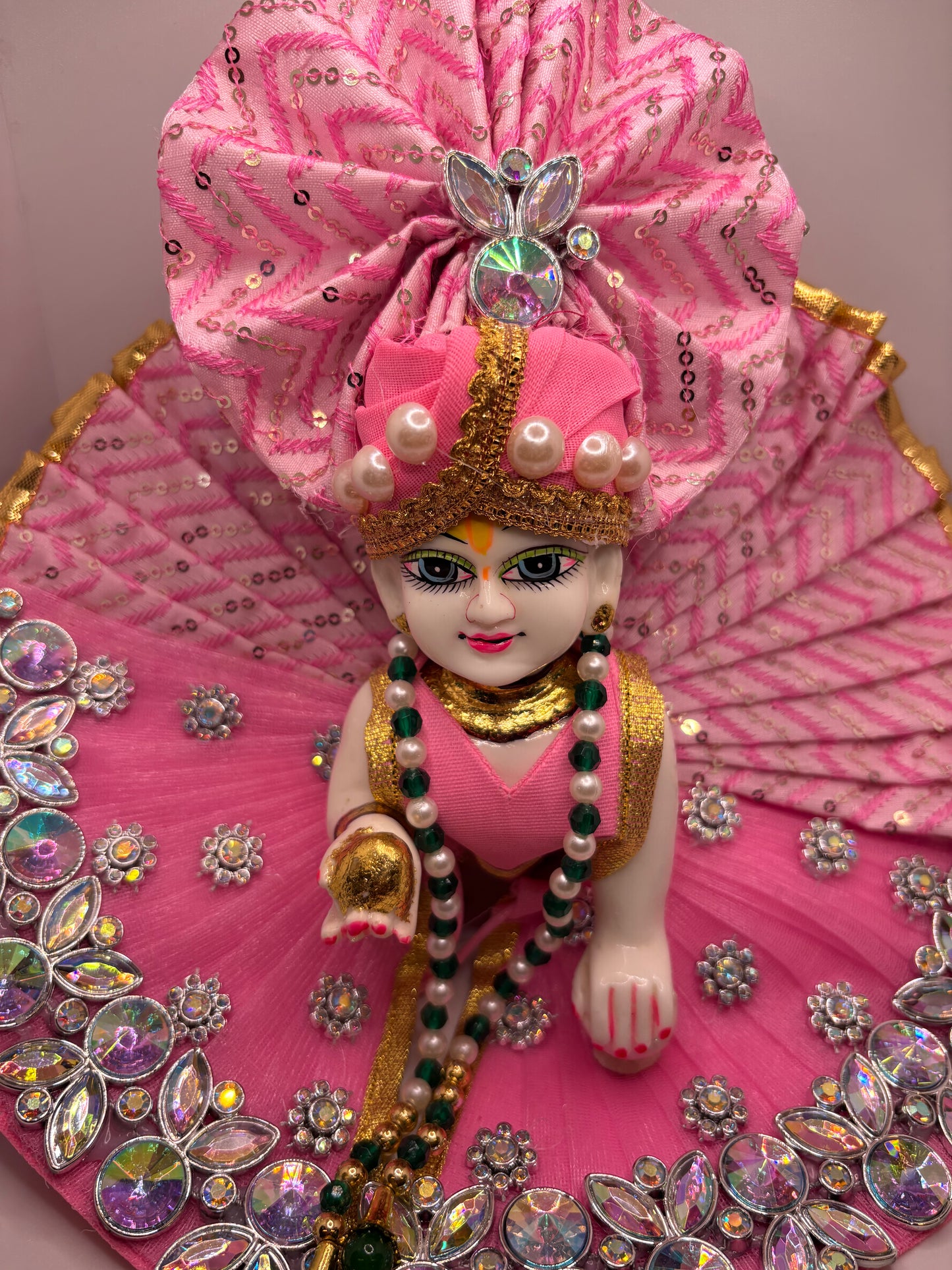 Ladoo Gopal Ji Dress | Designer Vastra for Bal Gopal in Premium Fabric & Embroidery