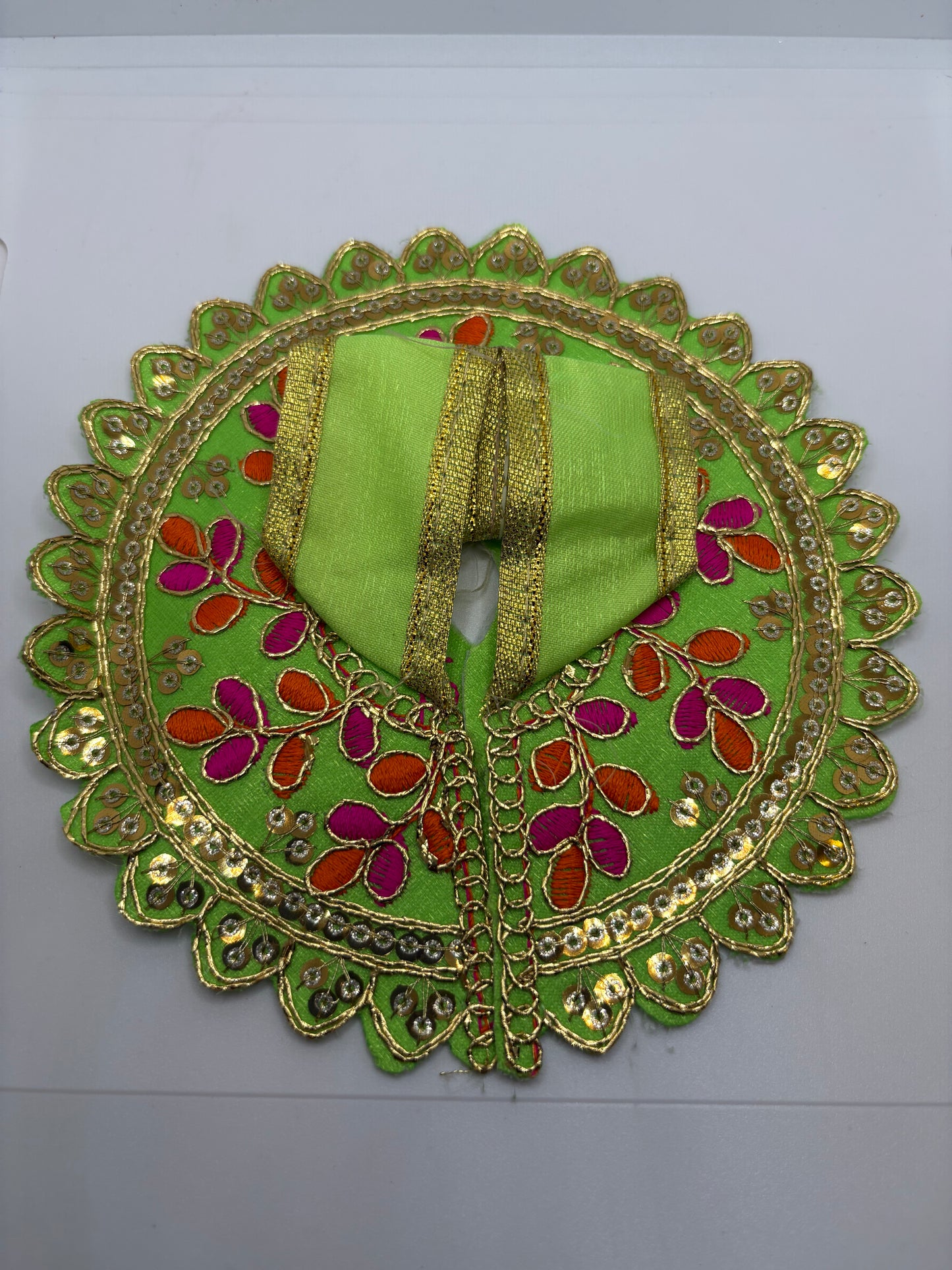 Laddu Gopal Embroidery Dress | Size (2No. - 4No.) | Handcrafted Traditional Vastra for Bal Gopal Idol