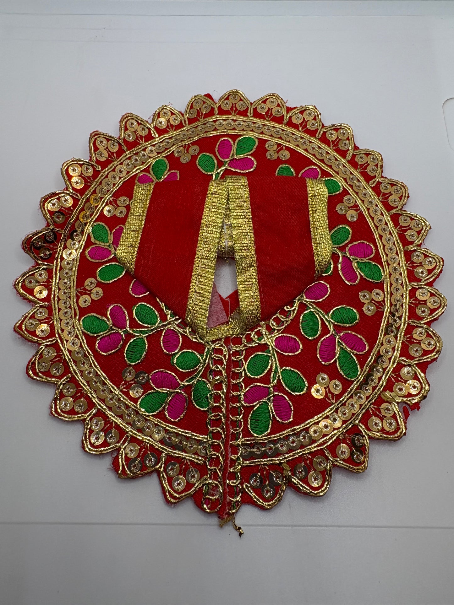 Laddu Gopal Embroidery Dress | Size (2No. - 4No.) | Handcrafted Traditional Vastra for Bal Gopal Idol