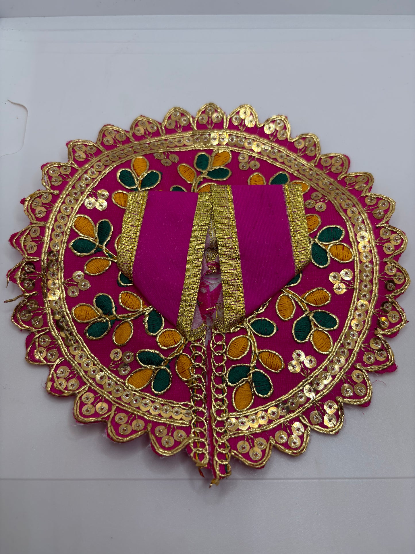 Laddu Gopal Embroidery Dress | Size (2No. - 4No.) | Handcrafted Traditional Vastra for Bal Gopal Idol