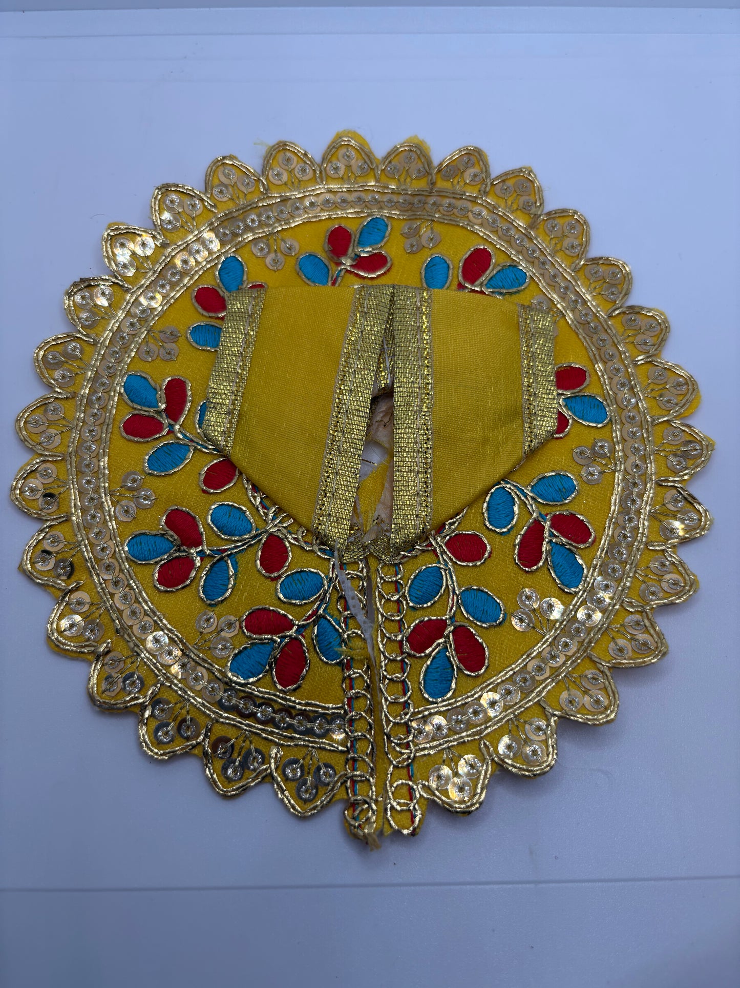 Laddu Gopal Embroidery Dress | Size (2No. - 4No.) | Handcrafted Traditional Vastra for Bal Gopal Idol