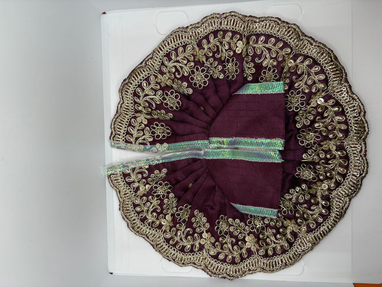 Laddu Gopal Embroidery Dress | Handcrafted Traditional Vastra for Bal Gopal Idol