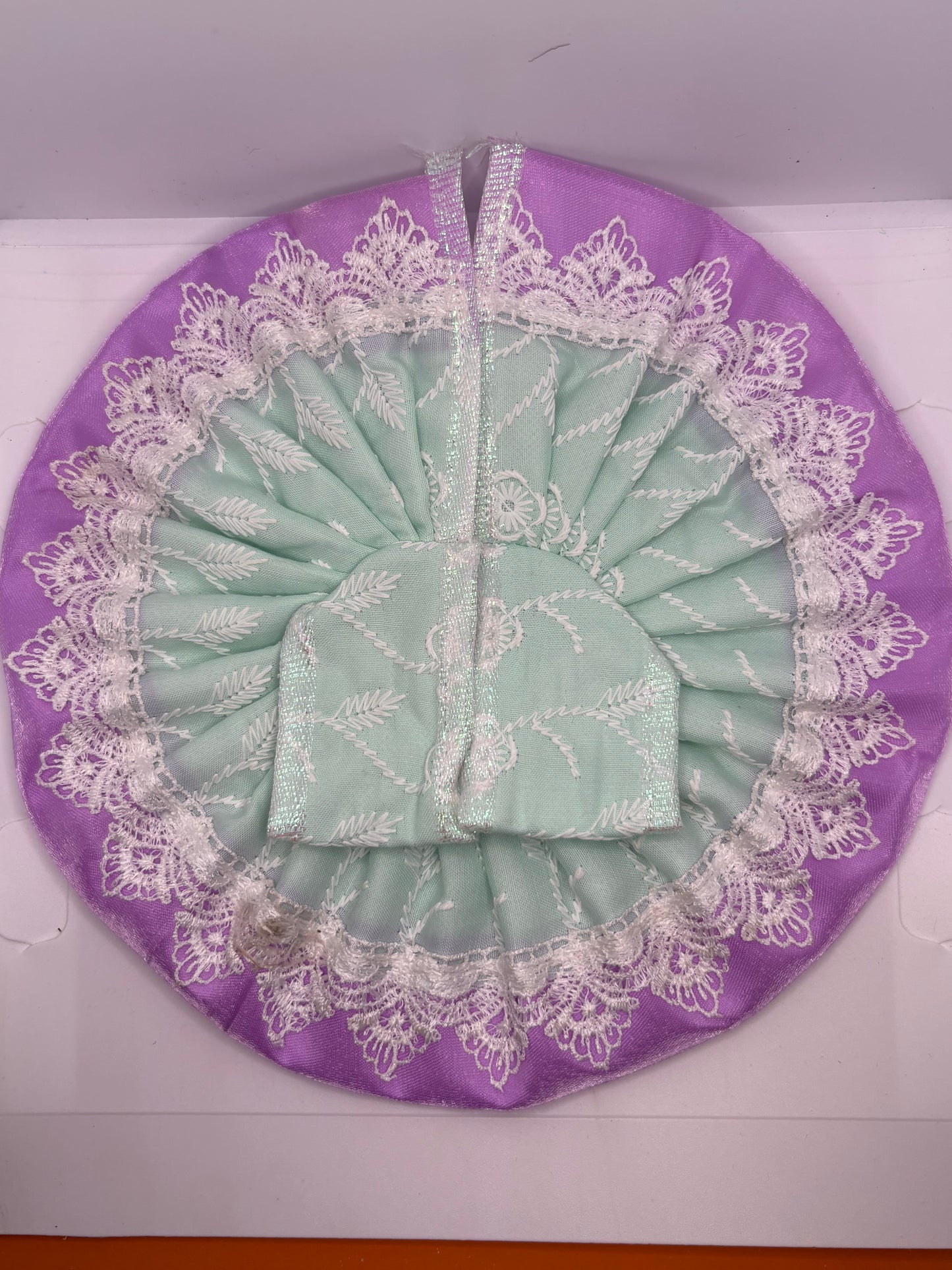 Thread Embroidery Dress for Laddu Gopal Ji | Traditional Handcrafted Vastra for Bal Gopal Idol