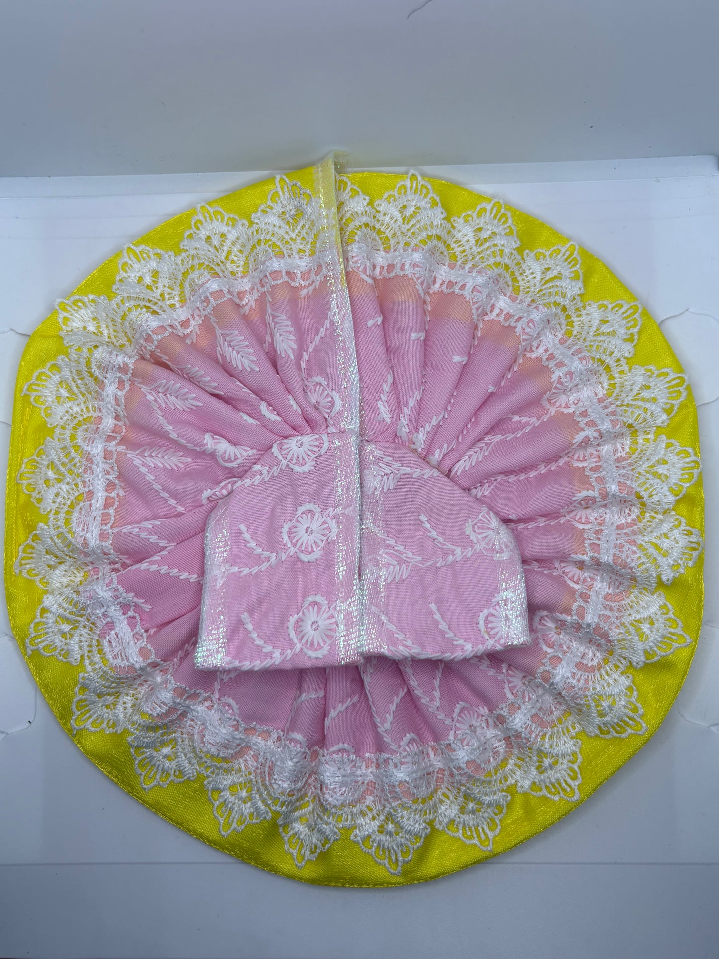 Thread Embroidery Dress for Laddu Gopal Ji | Traditional Handcrafted Vastra for Bal Gopal Idol