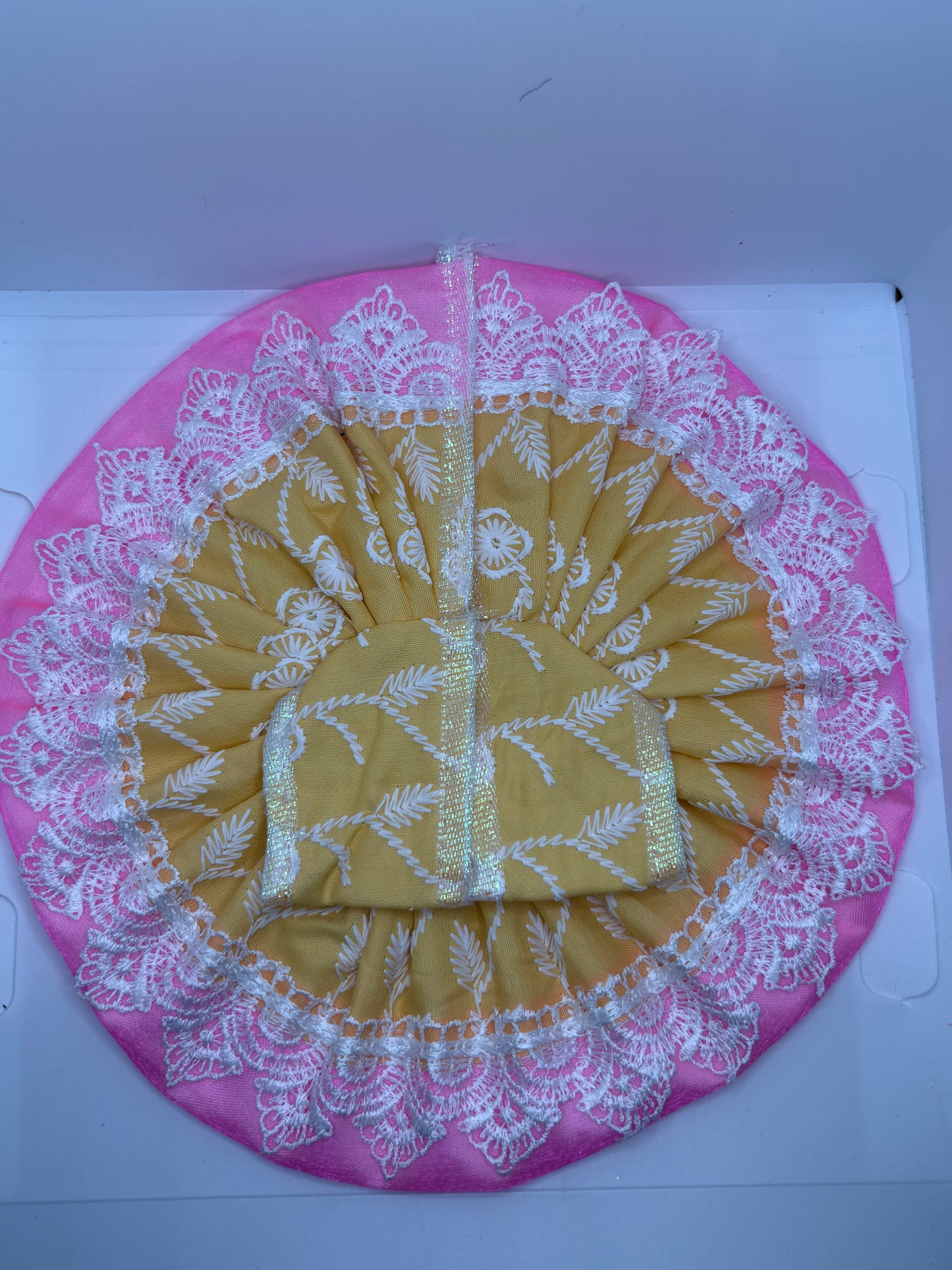 Thread Embroidery Dress for Laddu Gopal Ji | Traditional Handcrafted Vastra for Bal Gopal Idol