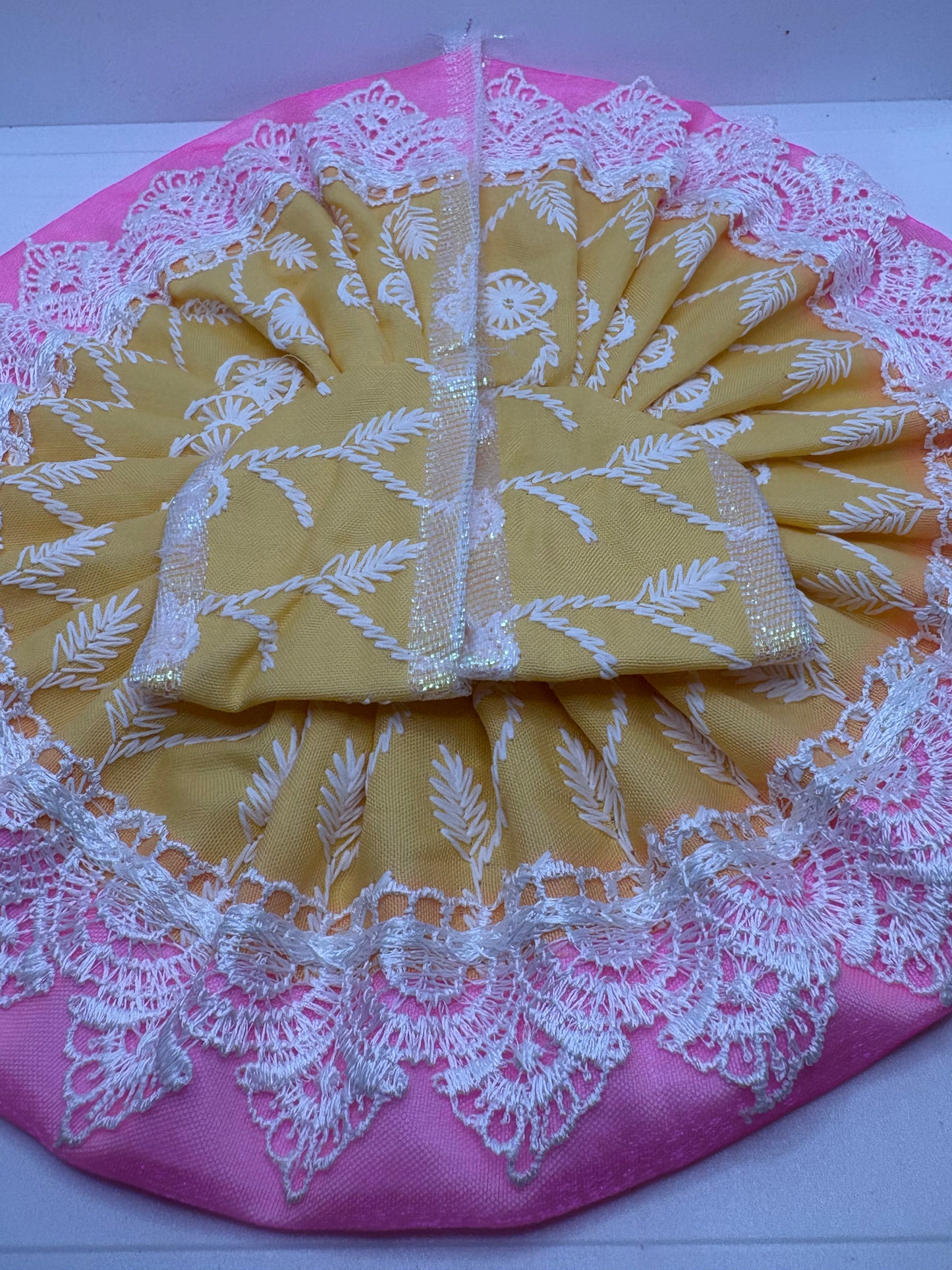 Thread Embroidery Dress for Laddu Gopal Ji | Traditional Handcrafted Vastra for Bal Gopal Idol