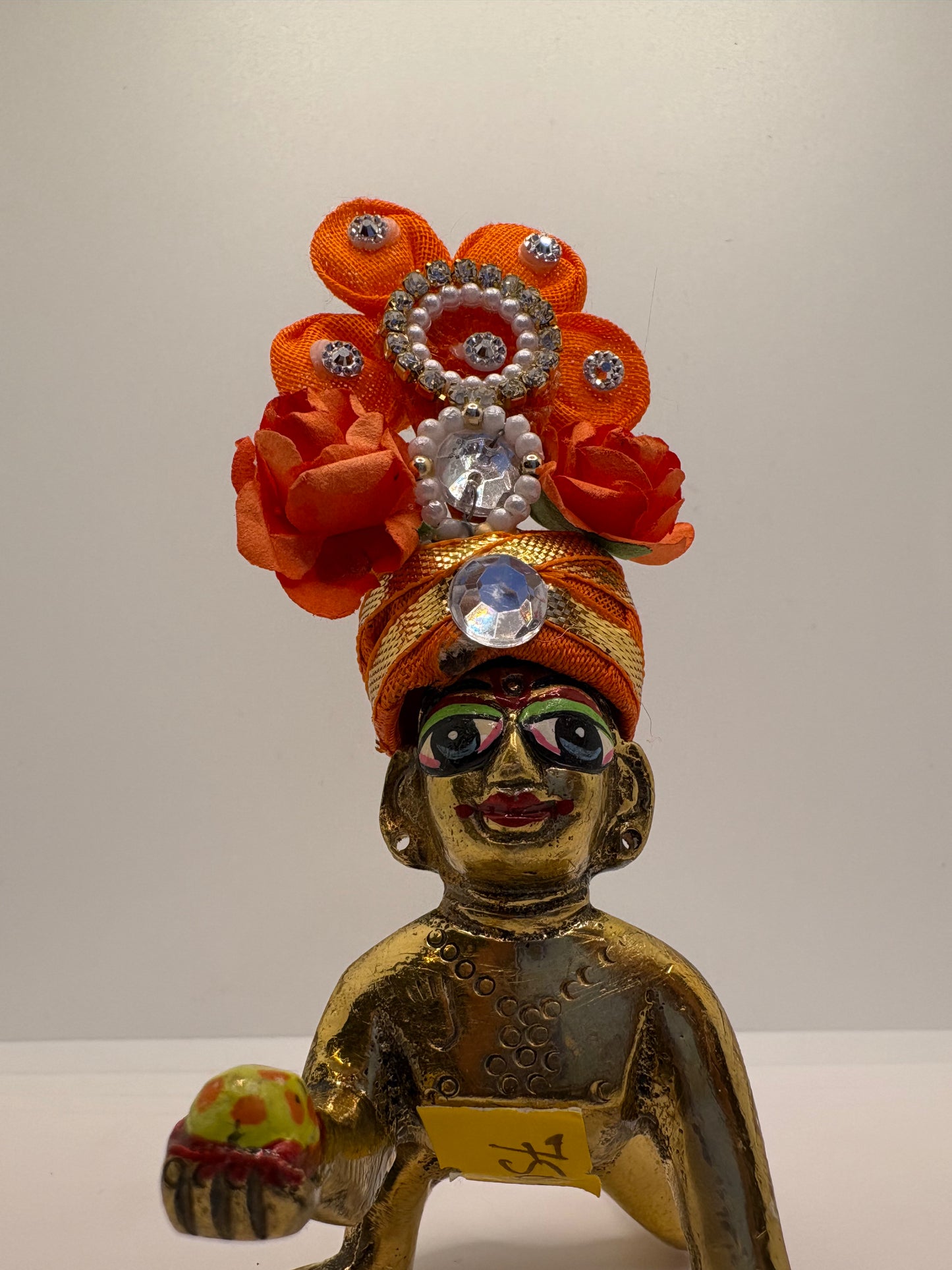 Floral Decorated Mukut for Kanha Ji | Handcrafted Flower Crown for Laddu Gopal Ji