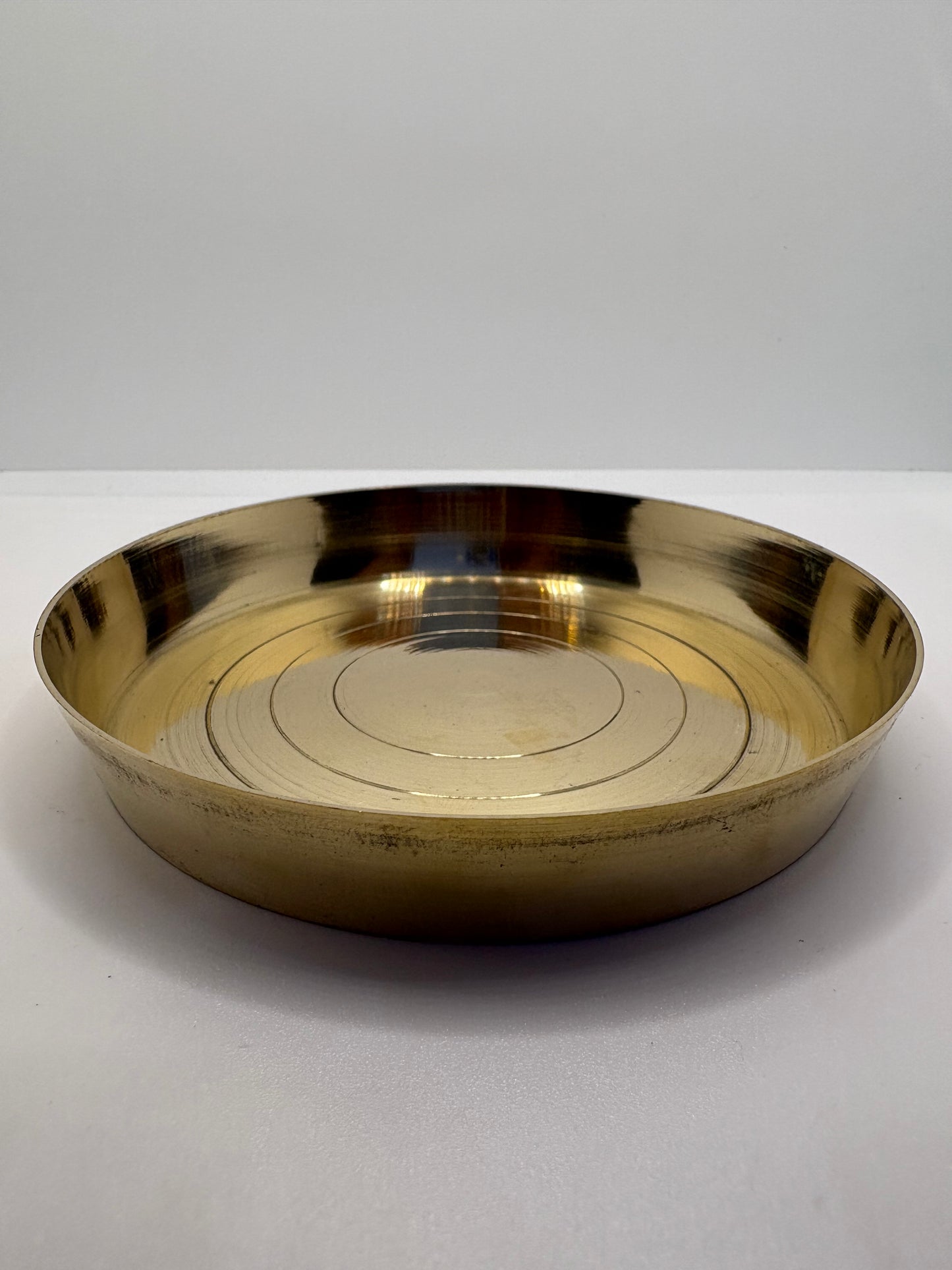 Bhog Plane Plate - Brass (Petal)