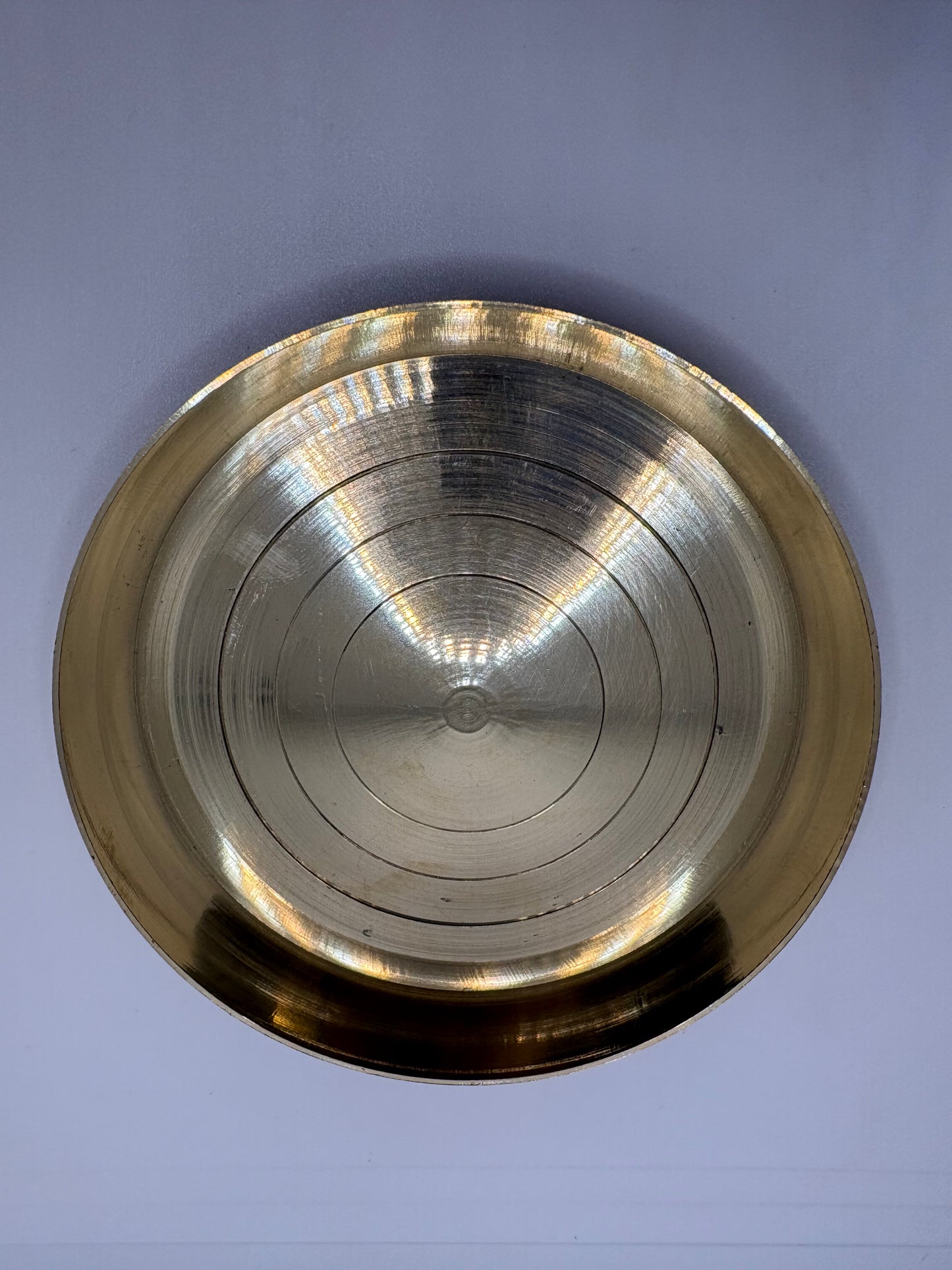 Bhog Plane Plate - Brass (Petal)