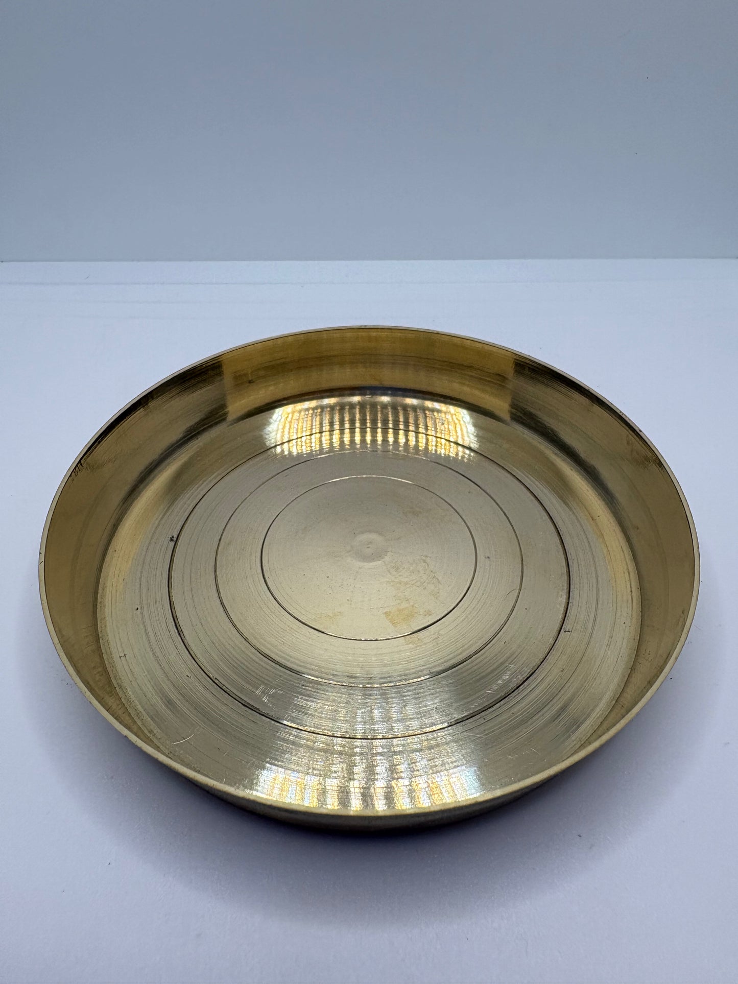 Bhog Plane Plate - Brass (Petal)