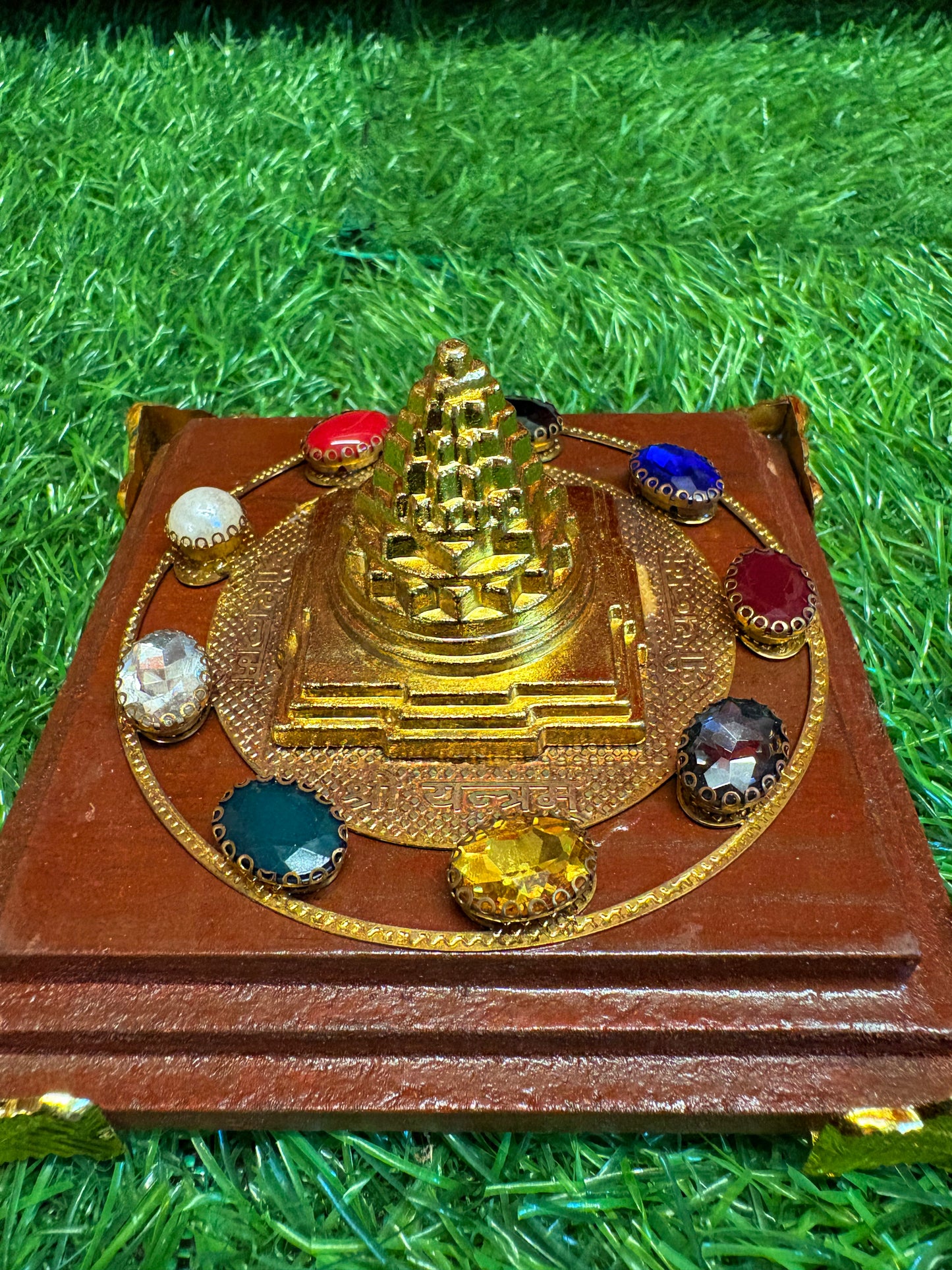 Navgrah Stones Chowki with Shree Yantra