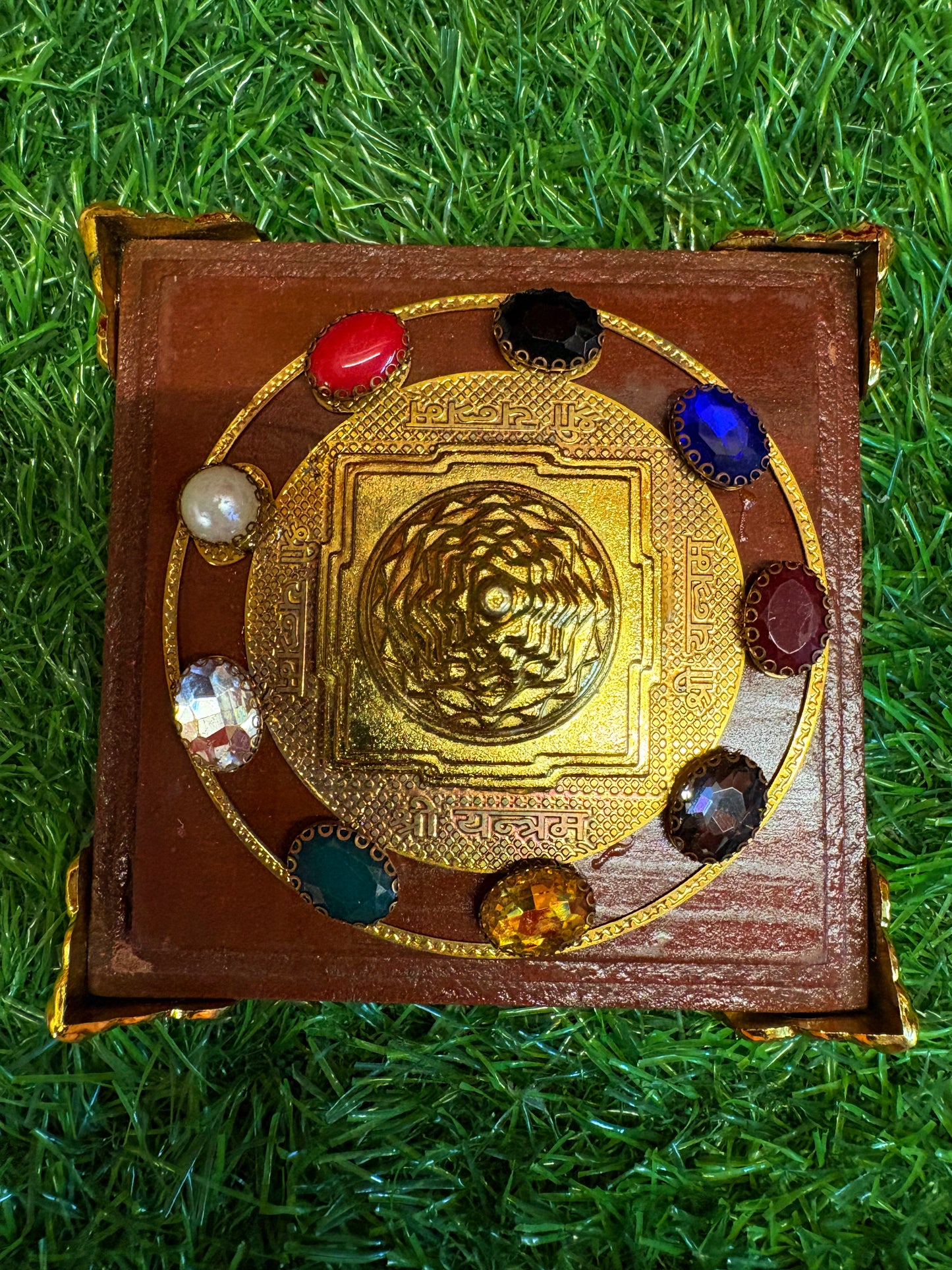 Navgrah Stones Chowki with Shree Yantra