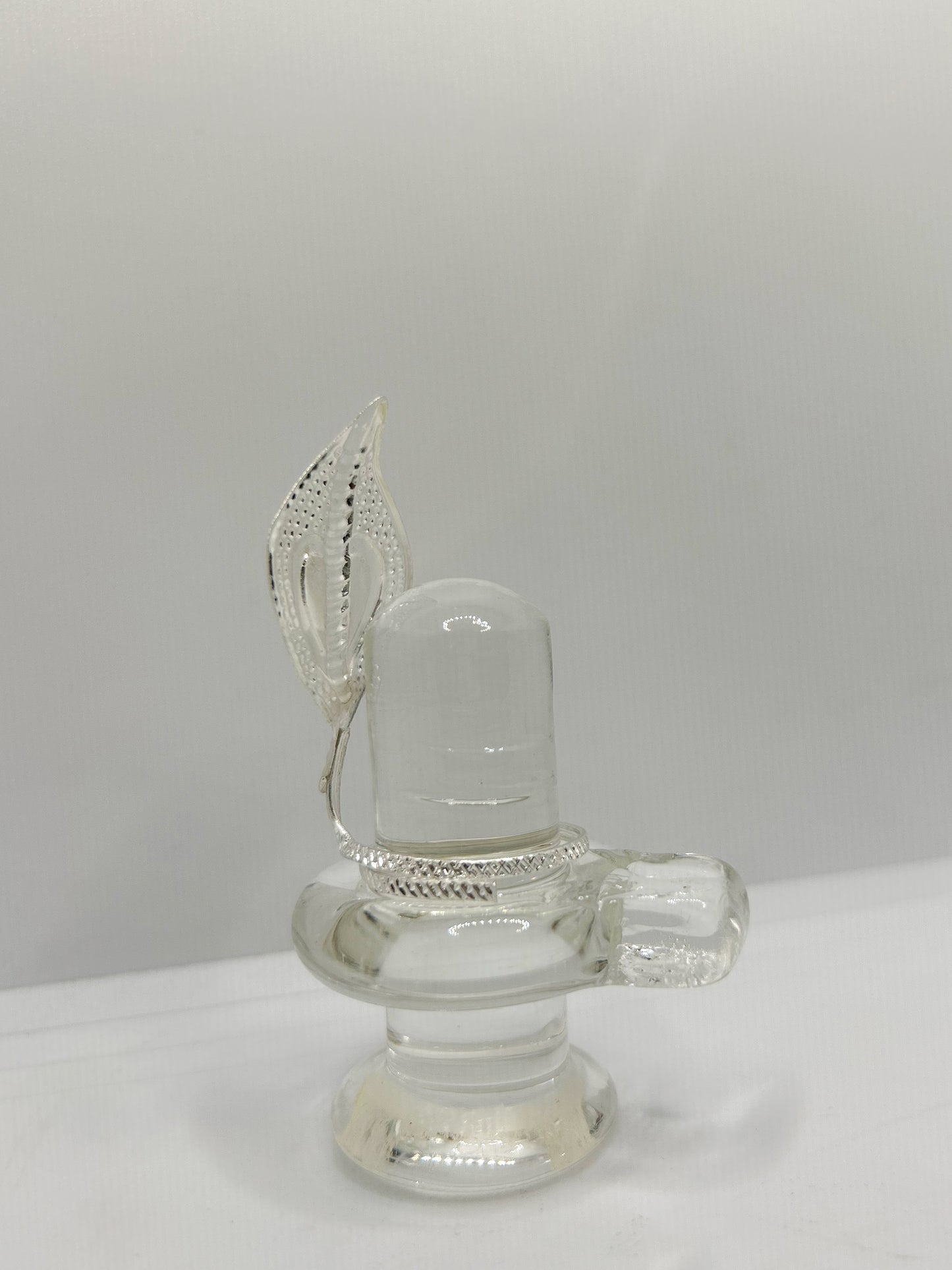 Sphatik Shivling with Naag