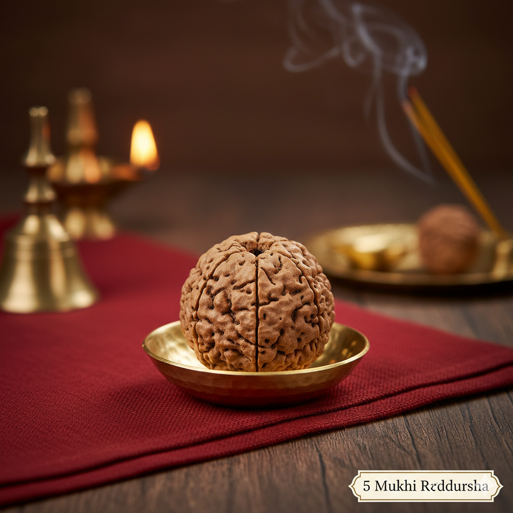 5 Mukhi Rudraksha Mala (8mm)