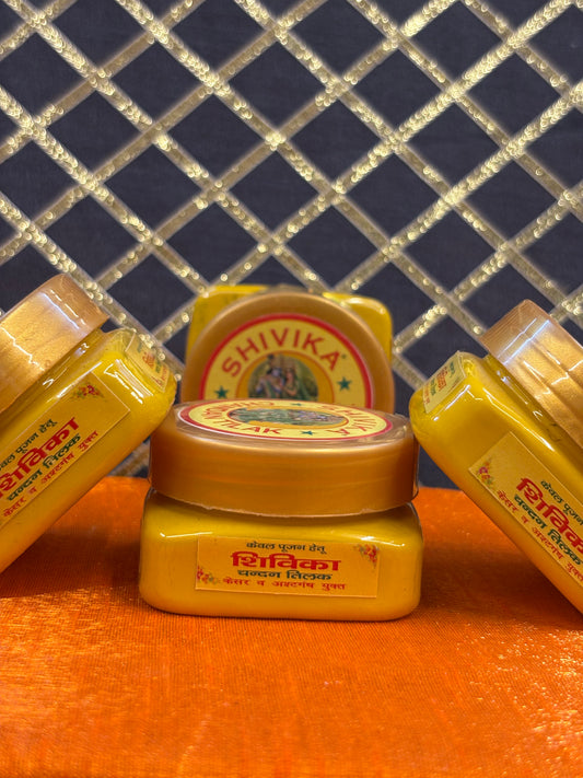 Chandan Tika – Shivika 70g | Pure Sandalwood Tilak Paste for Daily Pooja &amp; Rituals