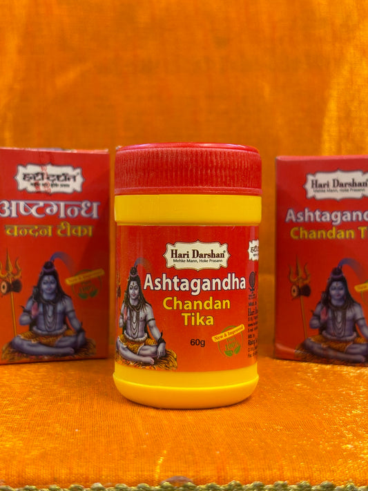 Aastragandh Chandan Tika – Hari Darshan 60g | Premium Tilak Chandan with Divine Fragrance