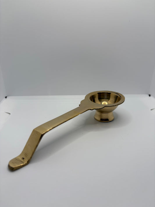 Brass (Petal) Kapur Diya | Traditional Brass Camphor Burner for Aarti & Pooja