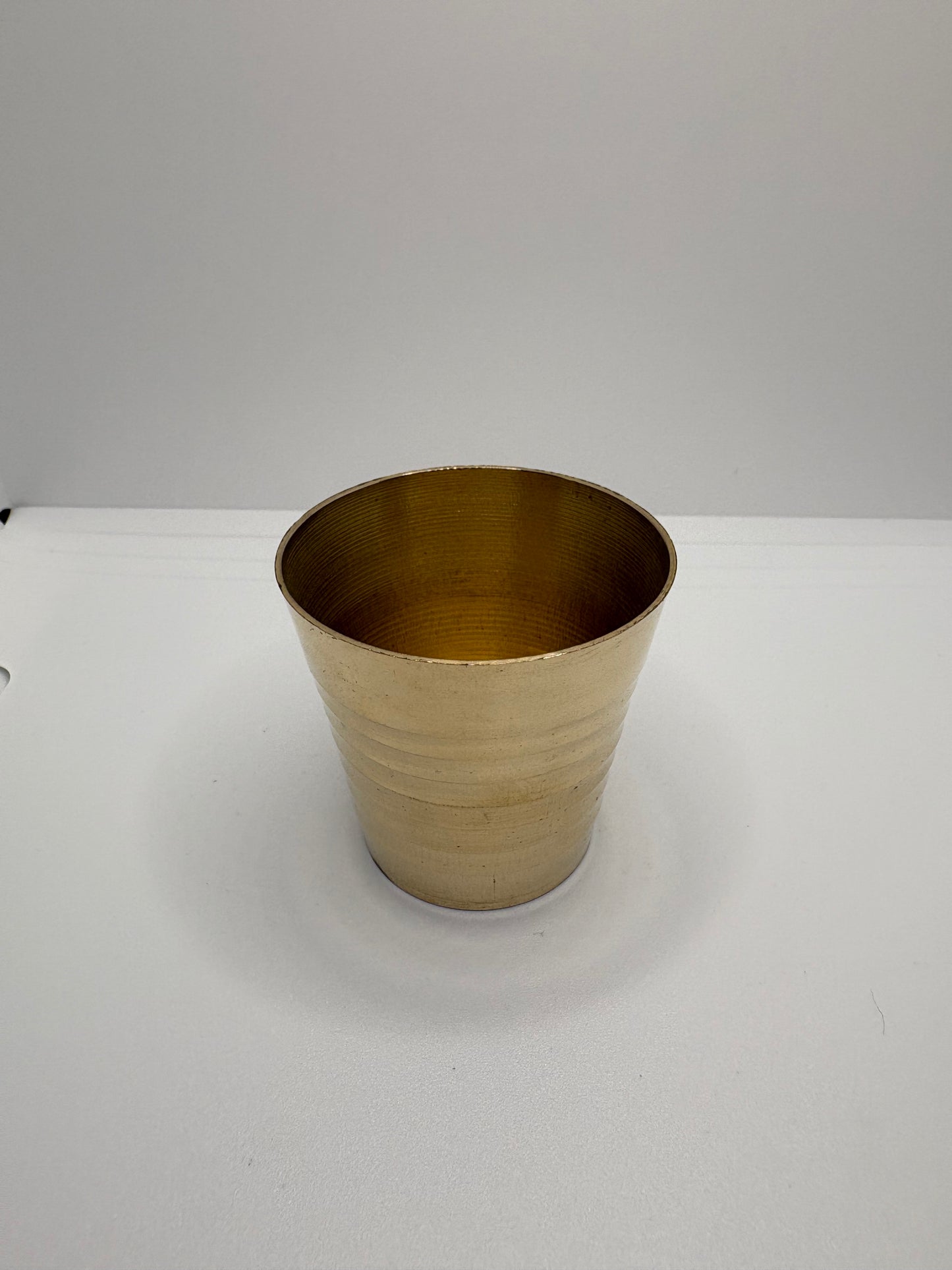 Brass (Petal) Bhog Glass | Traditional Brass Glass for Bhog, Pooja & Prasadam