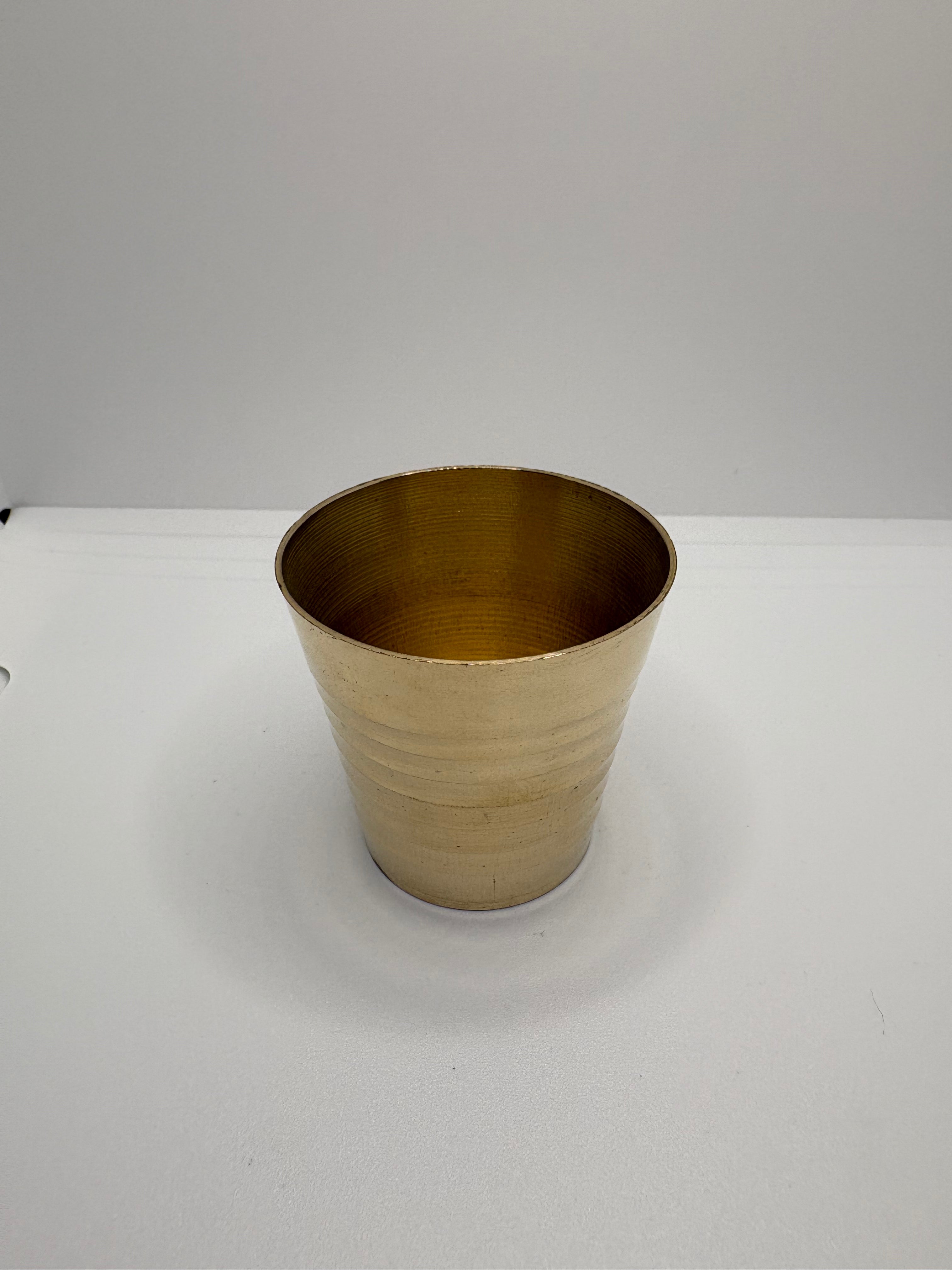 Brass (Petal) Bhog Glass | Traditional Brass Glass for Bhog, Pooja & Prasadam