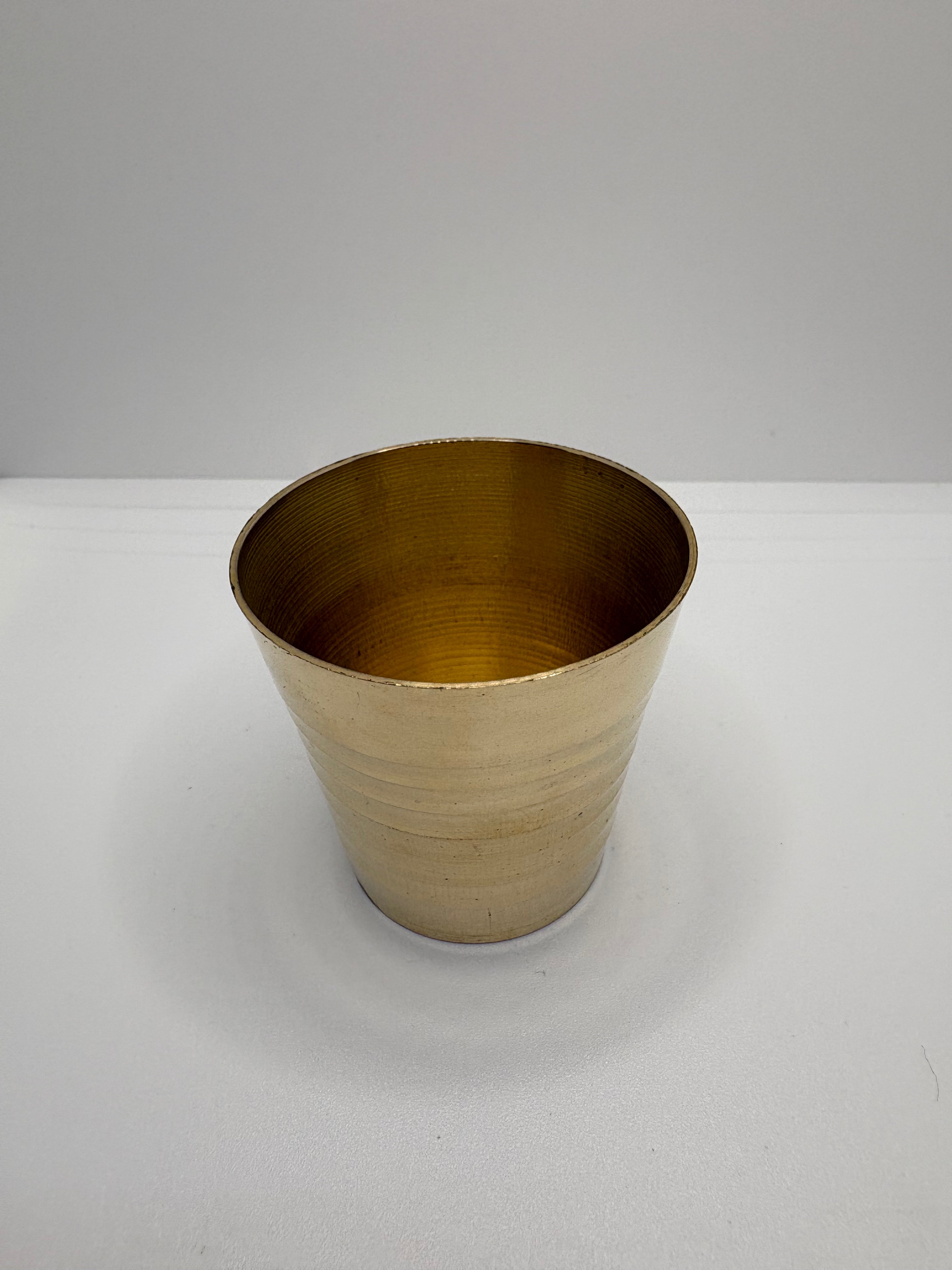Brass (Petal) Bhog Glass | Traditional Brass Glass for Bhog, Pooja & Prasadam