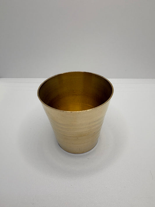 Brass (Petal) Bhog Glass | Traditional Brass Glass for Bhog, Pooja & Prasadam