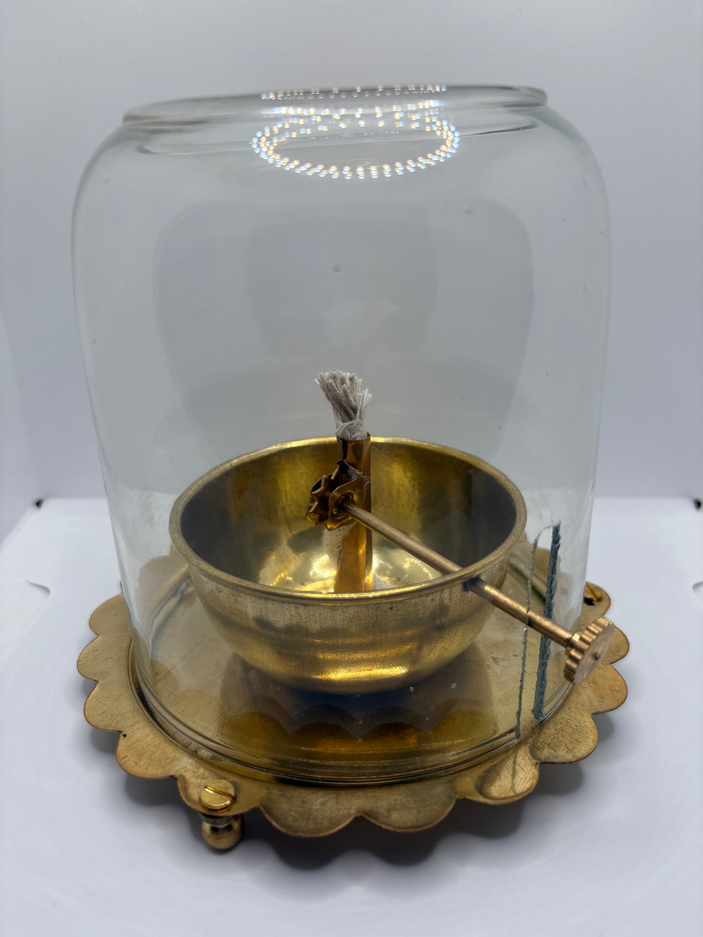 Borosil Akhand Jot Diya | Long-Lasting Glass Diya for Eternal Flame & Daily Pooja