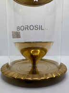 Borosil Akhand Jot Diya - Large Brass (Petal)