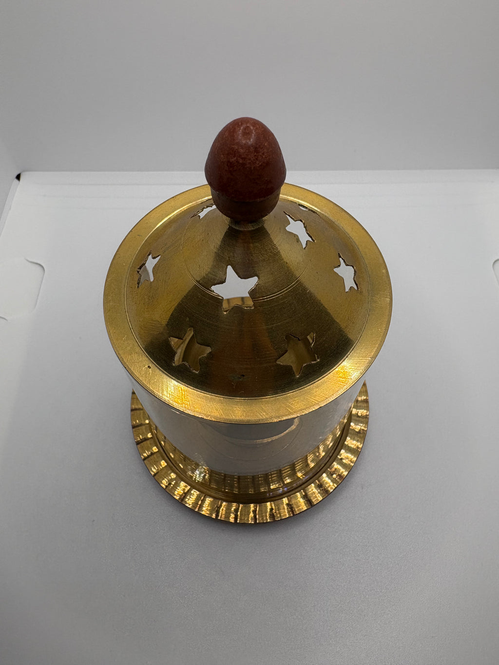 Borosil Akhand Jot Diya - Medium Brass (Petal)