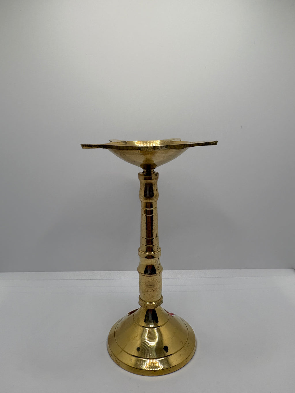Brass (Petal) Diya Stand | Traditional Brass Stand for Pooja Diyas & Spiritual Decor