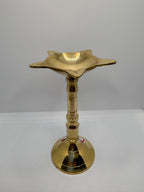 Brass (Petal) Diya Stand | Traditional Brass Stand for Pooja Diyas & Spiritual Decor