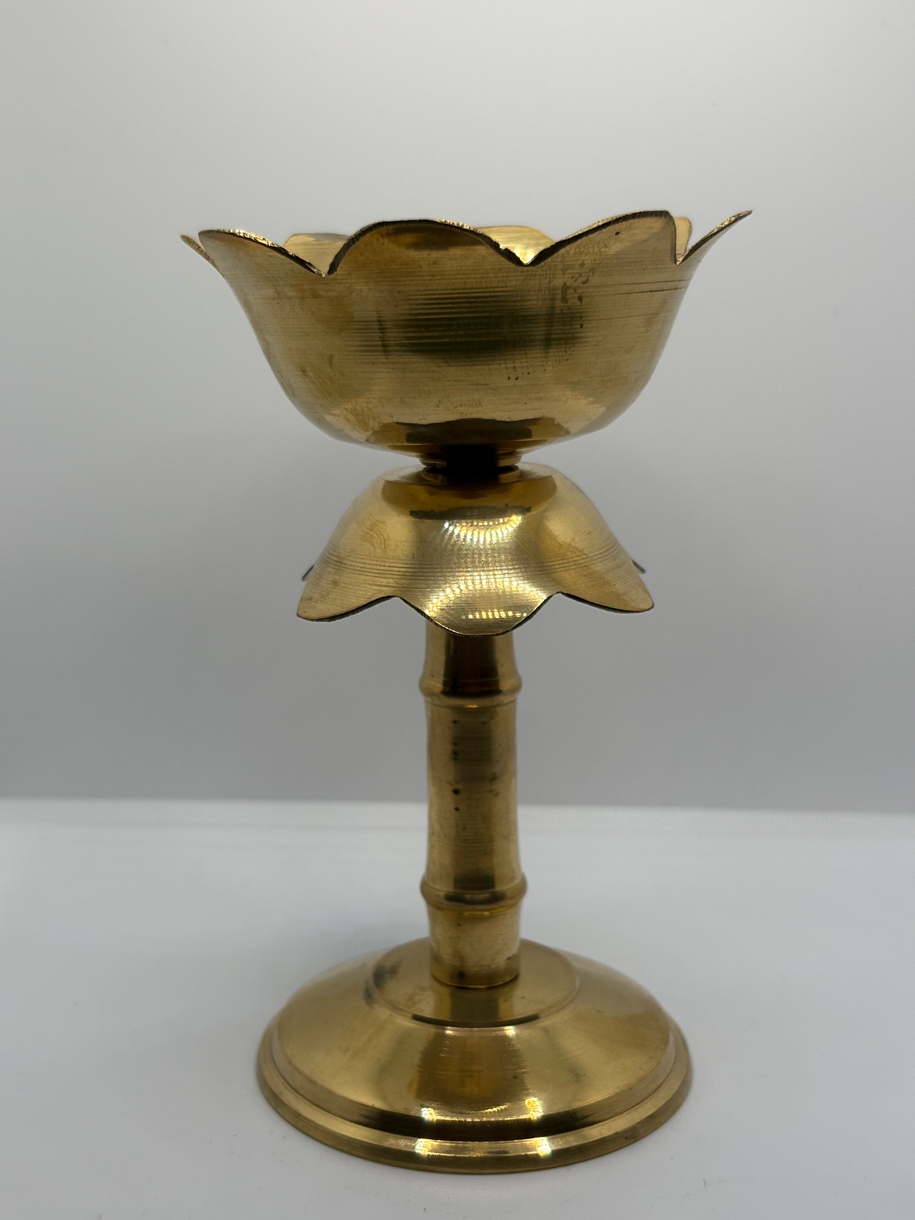 Brass (Petal) Flower Diya - Medium