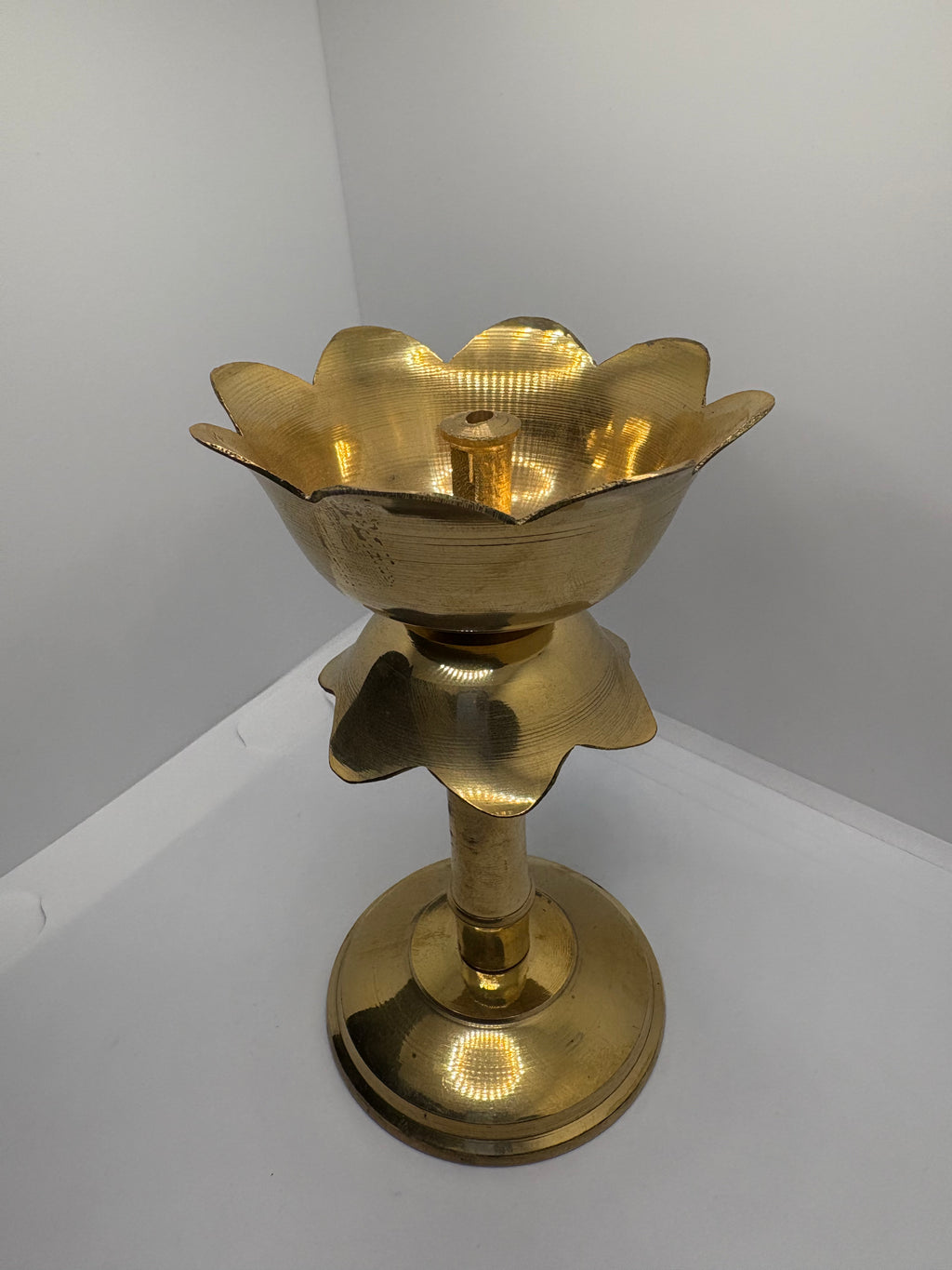 Brass (Petal) Flower Diya - Medium