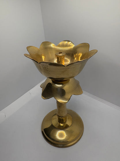 Brass (Petal) Flower Diya - Medium